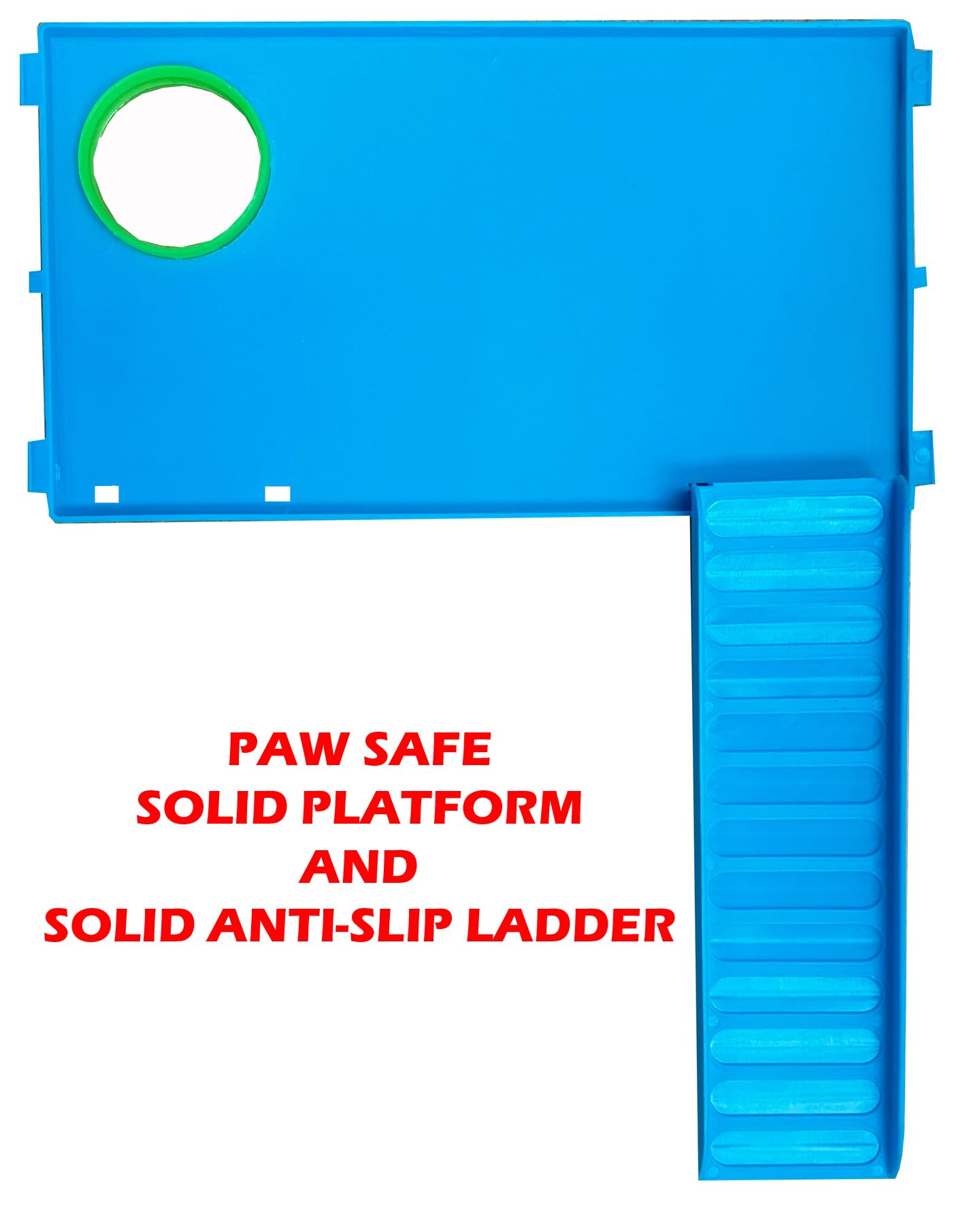 5-Level Large Crossover Twin Towner Tube Tunnel Habitat Hamster Rodent Gerbil Mouse Mice Rat Cage (Blue)