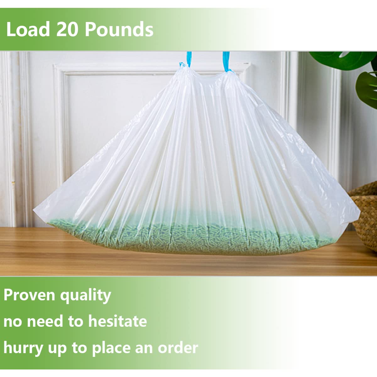 Sirahosi 20 Count Small Cat Litter Box Liners
