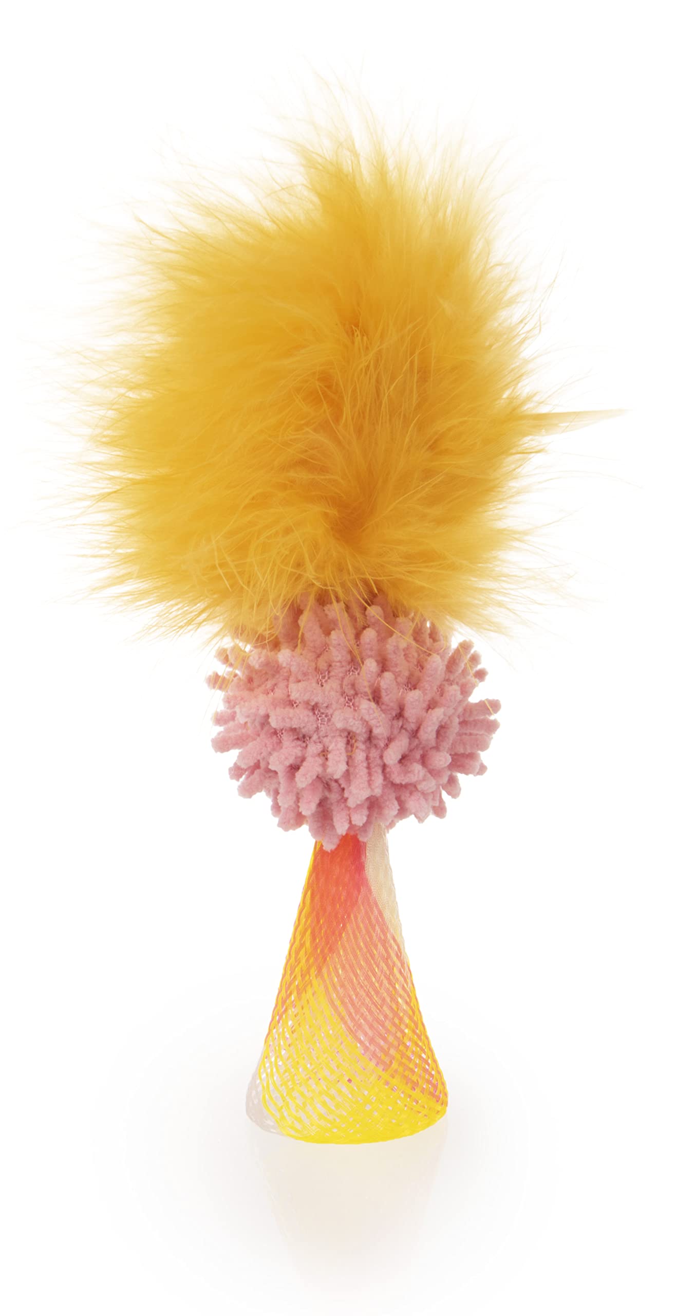 Smartykat Silly Springer Mesh Popup Cat Toy - Orange, One Size