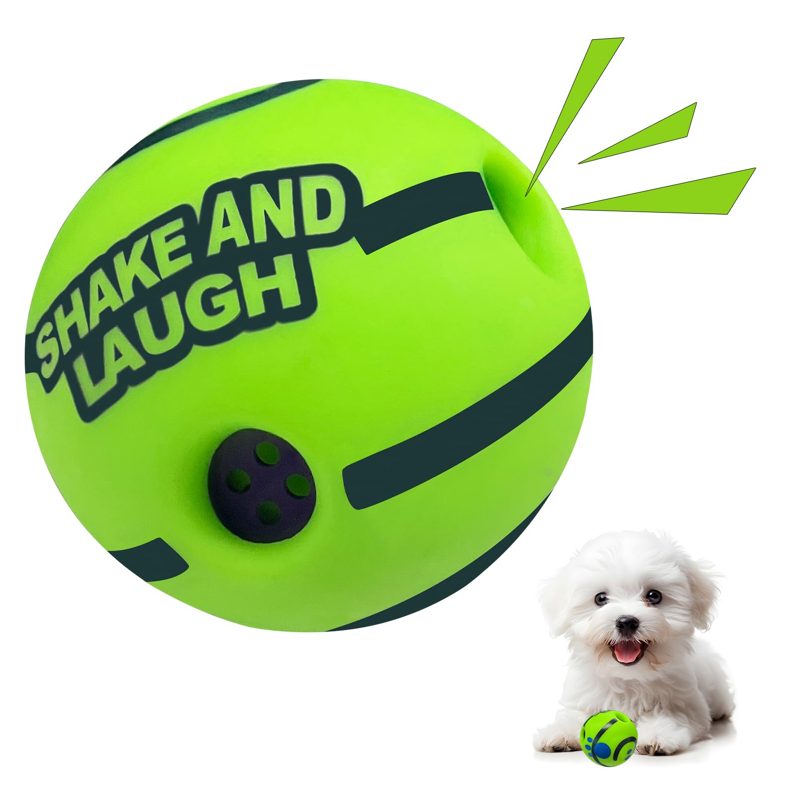 Shake And Laugh Dog Toys Ball, Interactive Dog Ball, Shaking With Gibbering Sound, For Training & Herding, Xs, 2.75 In (7 Cm)