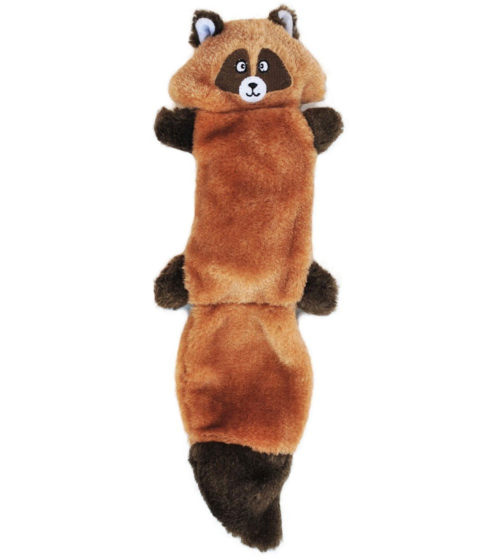 Zippypaws Zingy Racoon - Dog Toys No Stuffing, Squeaky Plush Dog Toy For Small & Medium Dogs, Interactive Puppy & Dog Chew Toys Without Stuffing For Boredom