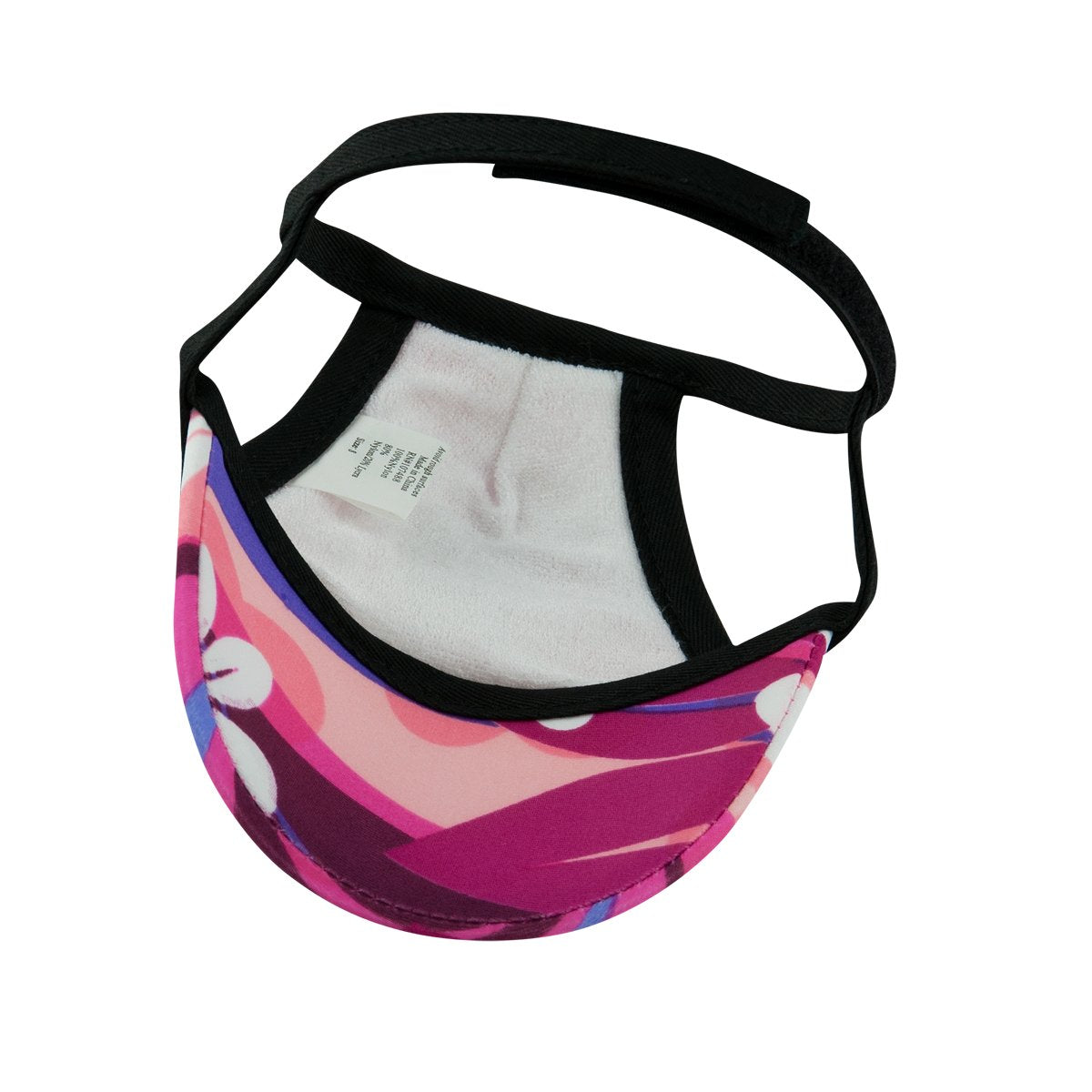 PlayaPup Sun Protective Dog Visor, Plumeria Pink, X-Large