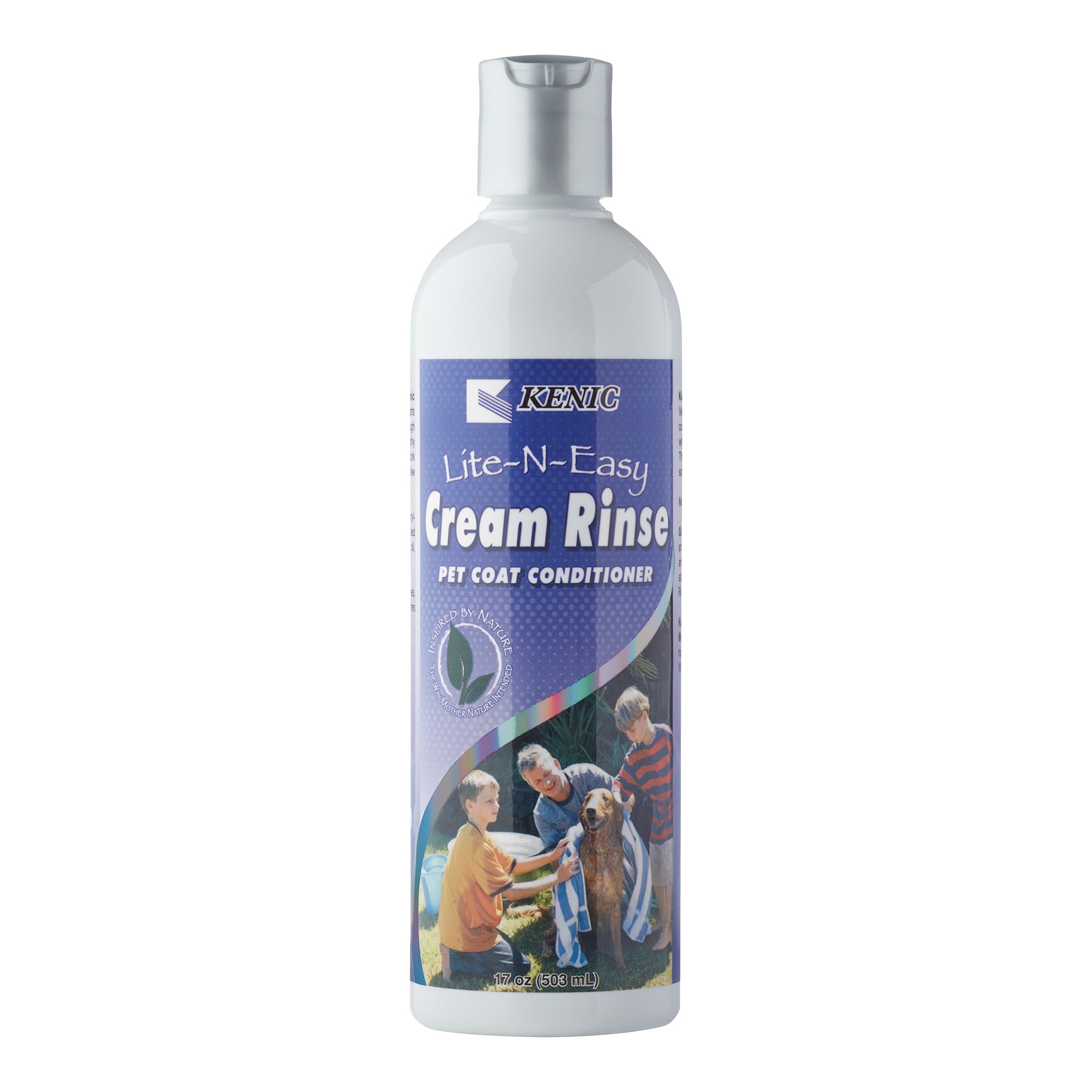 Kenic Lite-N-Easy Detangling Pet Cream Rinse - Anti-Tangle Conditioning for Dogs, Cats, Rabbits & Ferrets, Softening Shine Formu