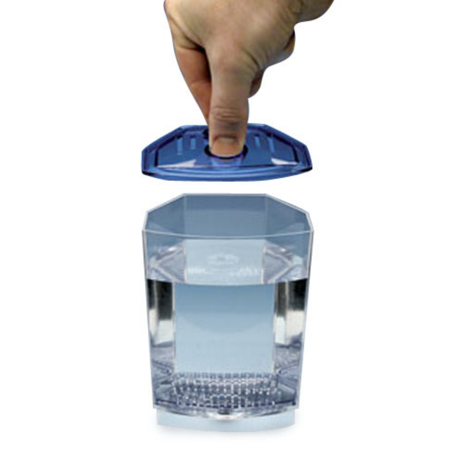 Penn-Plax Betta Bowfront Aquarium Tank Kit - 1 Chamber, Blue, Plastic, Model BBT2