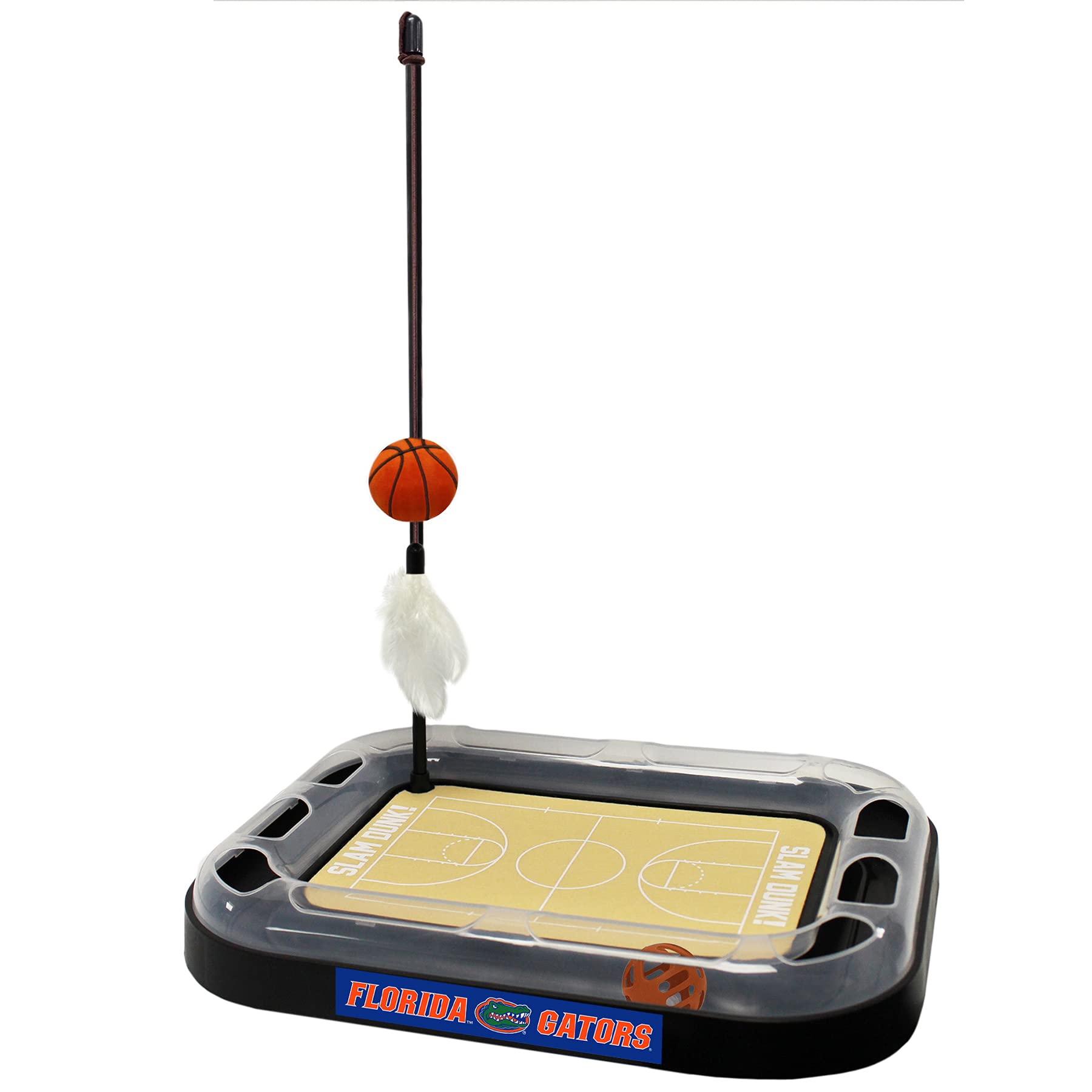 Cats Scratcher Ncaa Florida Gators Basketball Court Cat Scratcher Toy With Catnip Filled Plush Basketball Toy & Feather Cat Toy 