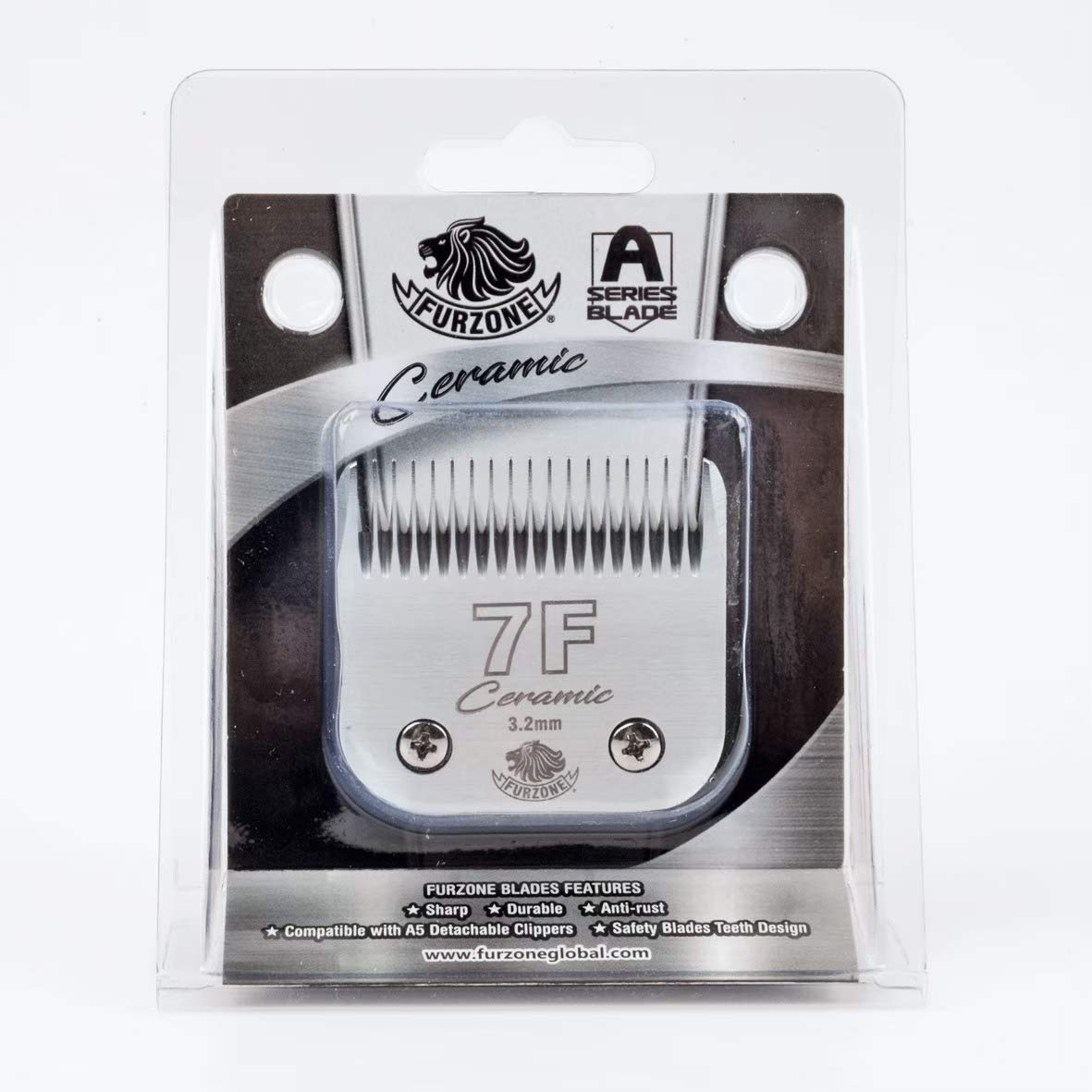 FURZONE Detachable Ceramic Blade - Size 7F, High-Tech Ceramic, Compatible with Andis, Oster, Wahl A5 Clippers