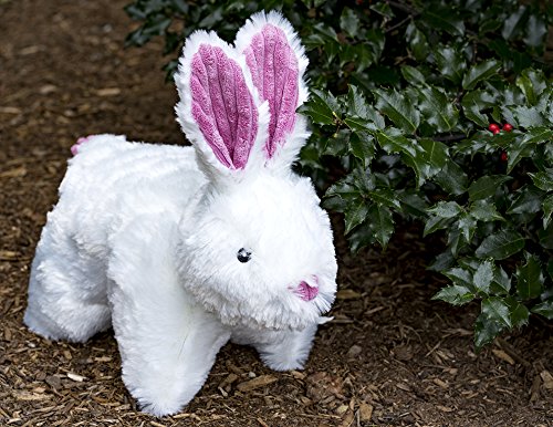 Hugglehounds Plush Dog Toys For Large Dogs & Aggressive Chewers - Squeaky Dog Toy - Soft Extra Durable Stuffed Pet Toy - Fluffy Knotless Puppy Toys - Best For All Breed | Squooshie Bunny