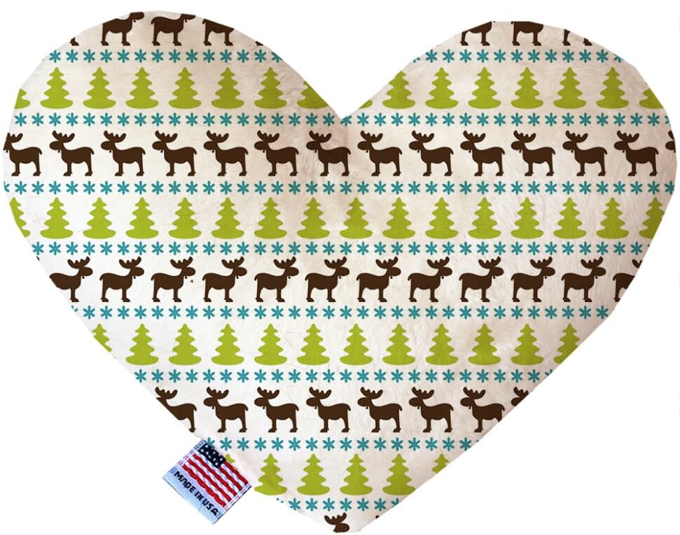 Christmas Pet and Dog Plush Heart or Bone Toy, "Classy Christmas Group" (Available in different sizes and 6 different patterns!) All The Presents 6" Plush Bone