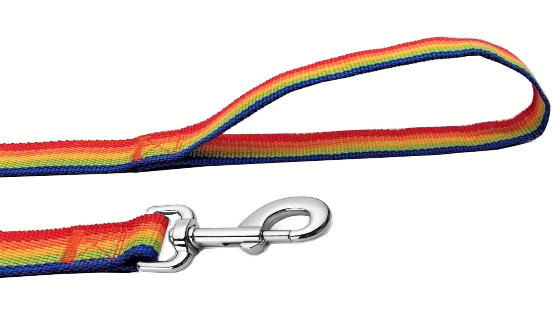 Strong Nylon Dog Leash, 4FT/ 5 FT/ 6FT Dog Leashes for Medium Large Dogs (4FT, Rainbow)