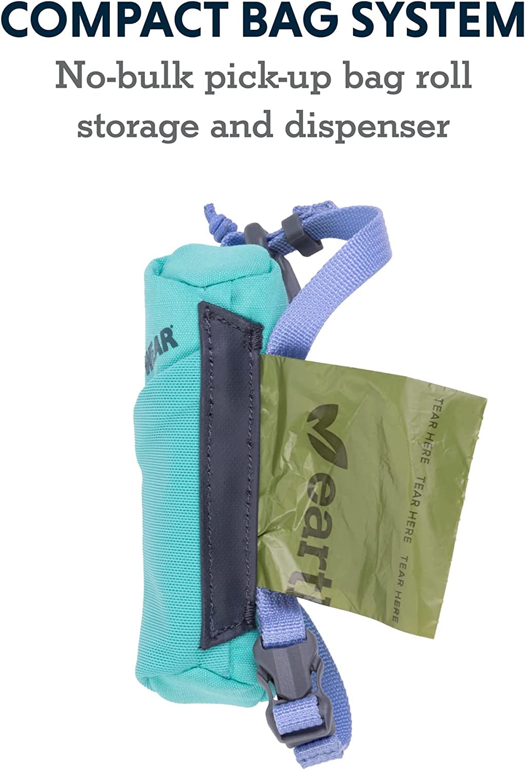 Ruffwear, Stash Bag Mini Pickup Bag Dispenser For Dog Owners, Auora Teal