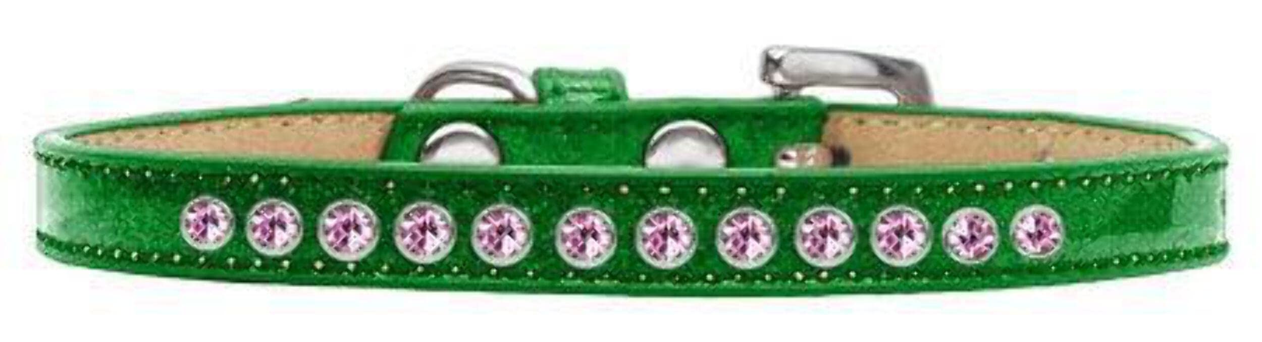 Dog, Puppy & Pet Ice Cream Collar, Bright Pink Crystal Rimsets Pink 8