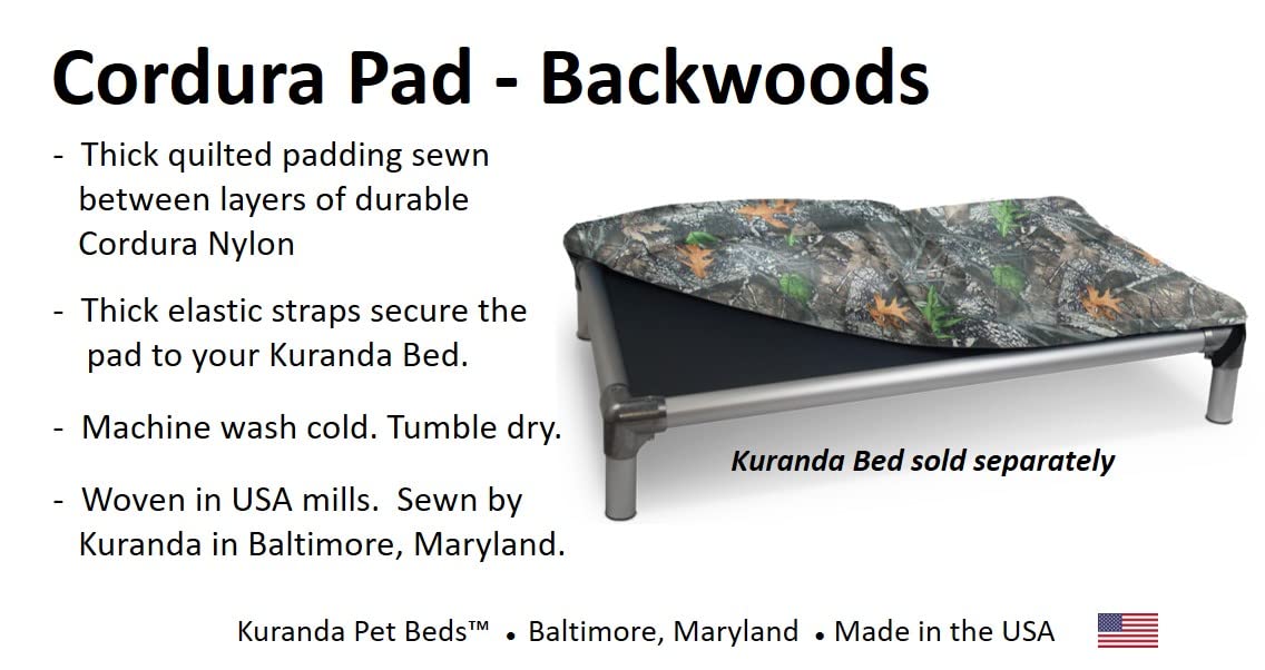 Kuranda Cordura Pad - Toy - 25" x 18" - Nylon - Backwoods - Model 93-o1-BW-oo