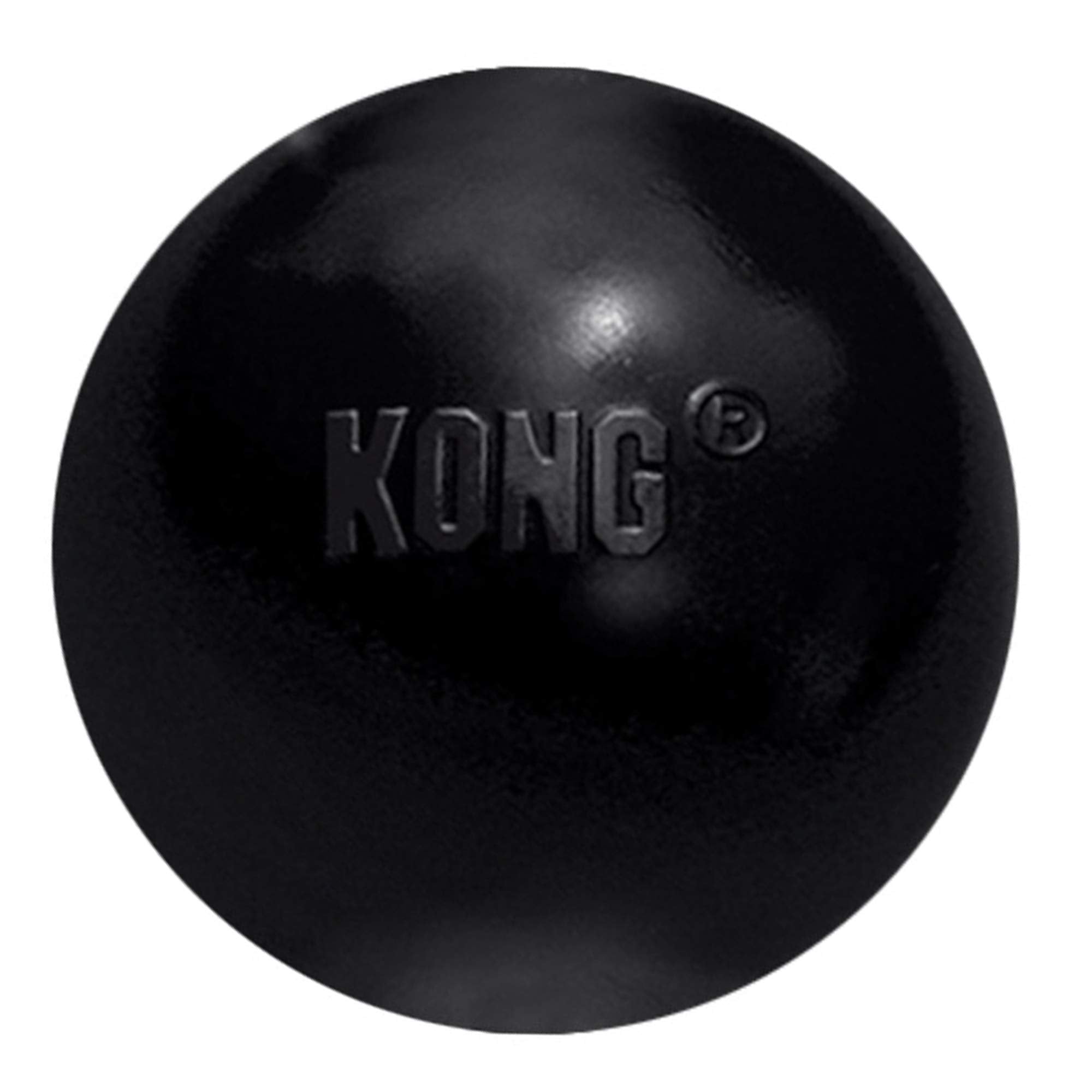 KONG Extreme Ball with Hole - Dog Fetch Toy - Durable Dog Ball Toy for Training, Interactive Playtime & More - Natural KONG Extr