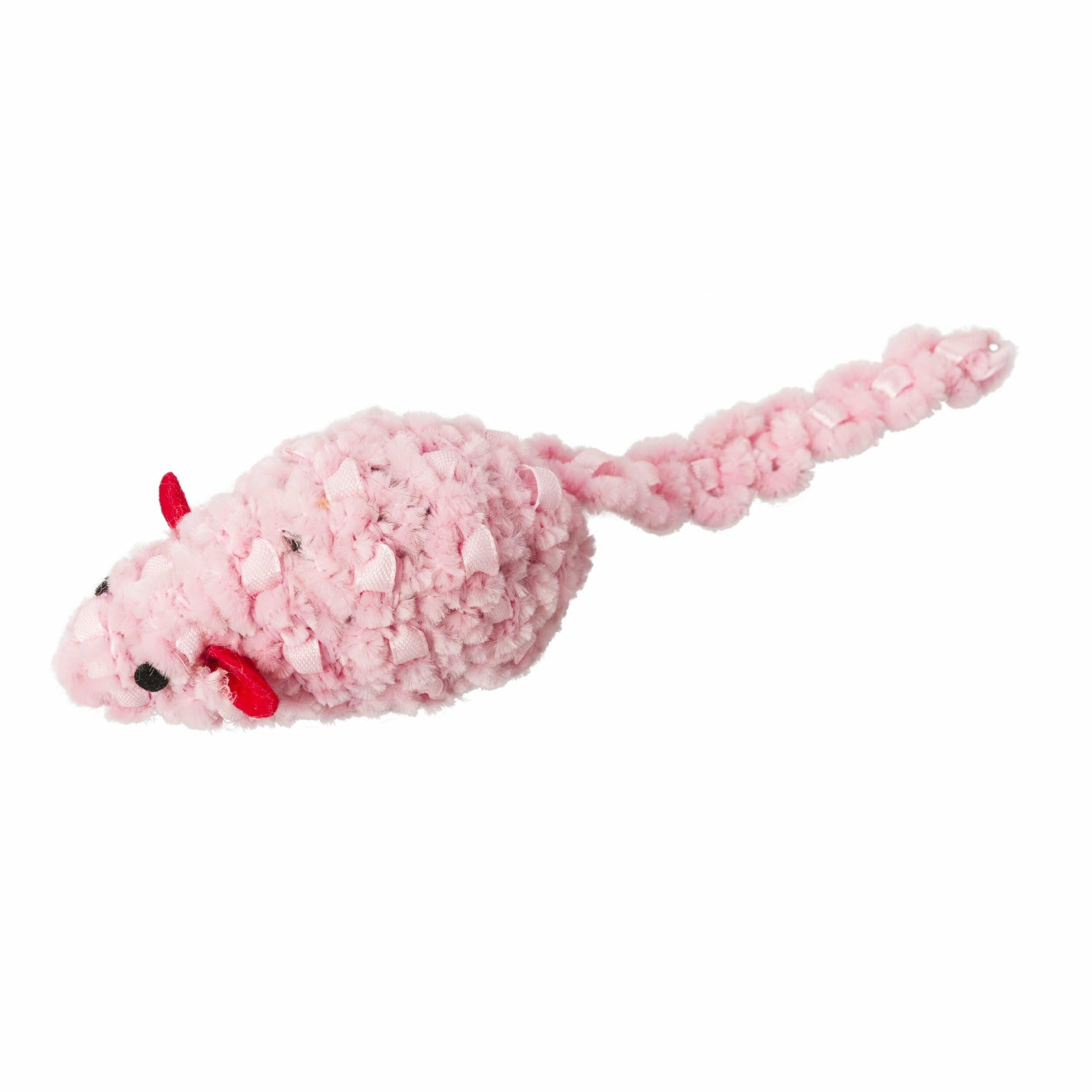 Ethical Pets 52079 Chenille Chaser Mouse Pet Feather Toys
