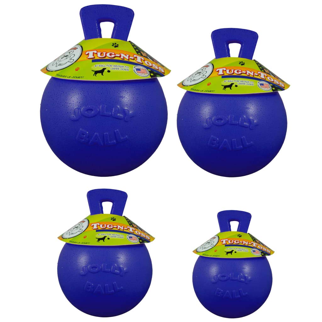 Jolly Pets Dog 10-Inch Tug-N-Toss, Blue