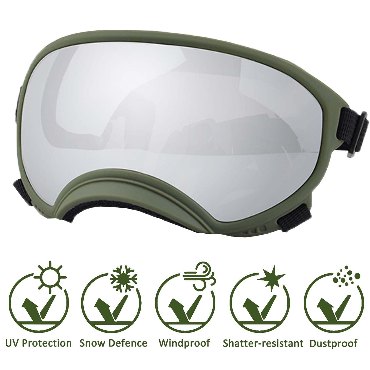 Nicerinc Pet Small Dog Sunglasses With Adjustable Strap Uv Protection, Winproof Dog Puppy Sunglasses, Suitable For Small Dog Pet