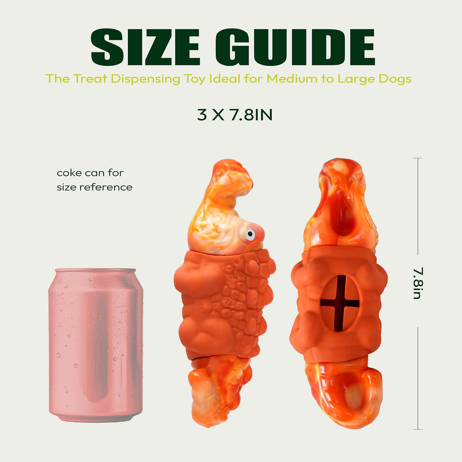 Zimoric Tough Dog Chew Toys for Aggressive Chewers, Interactive Treat Dispensing Dog Toy, Durable Dog Toys for Medium & Large Do