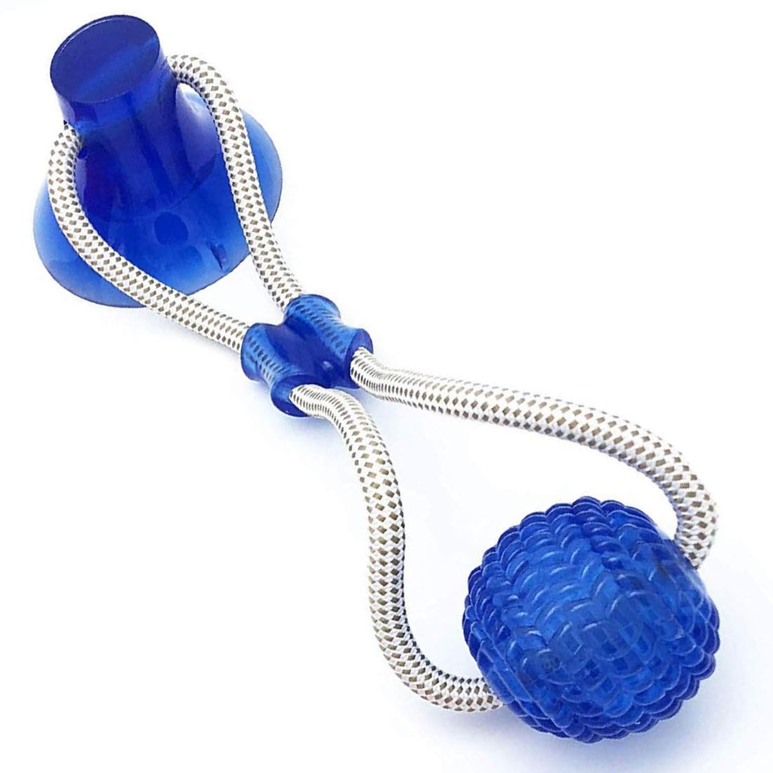 Pet Fun Interactive Tug Of War Dog Chew Toy With Suction Cup & Rope For Aggressive Chewers | Durable Tug Ball For Training, Dent