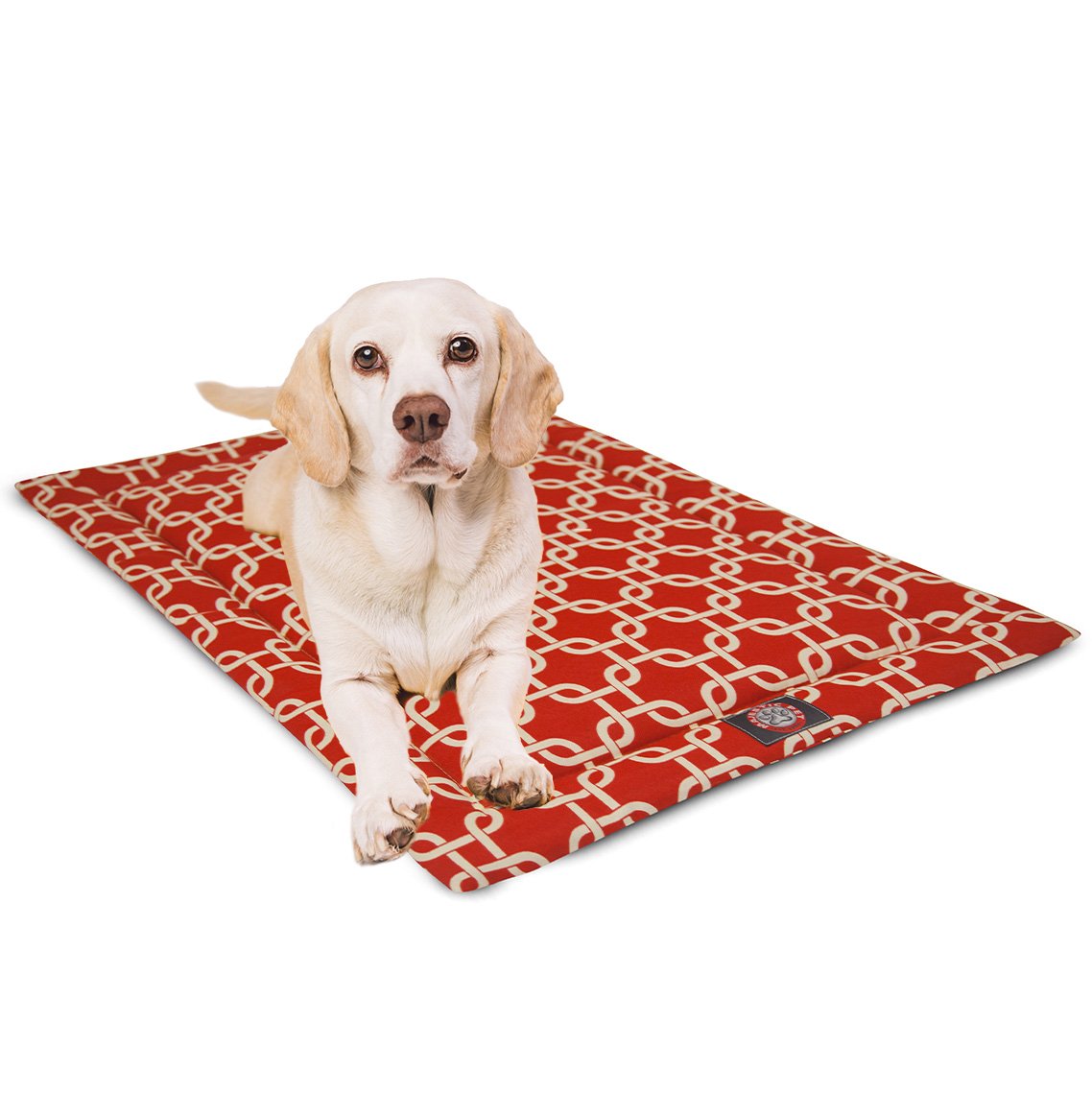 36 Links Red Crate Dog Bed Mat by Majestic Pet Products