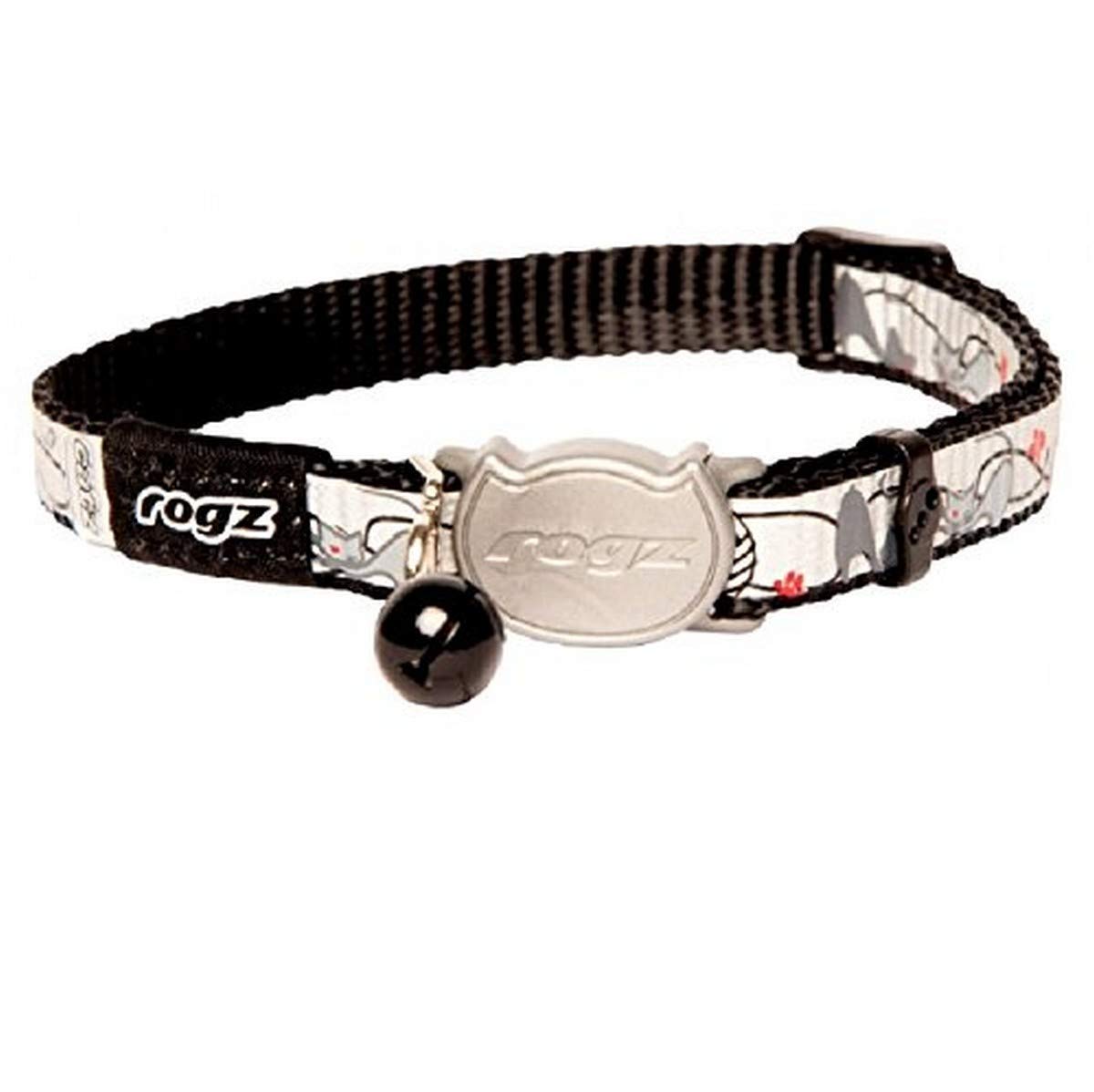 Rogz Refloctocat Cat Collar (One Size) (Black Cat)