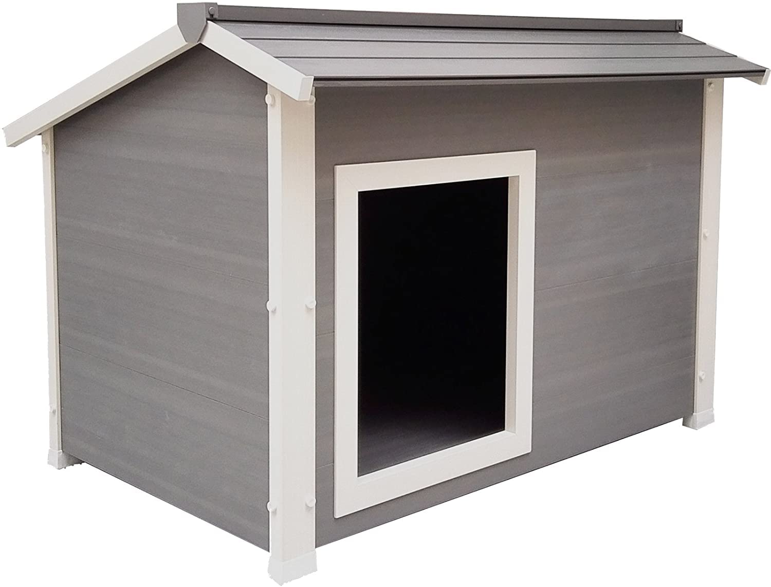 New Age Pet ecoFLEX Thermocore Dog House - Extra Large, Grey, Model ECOH705XL