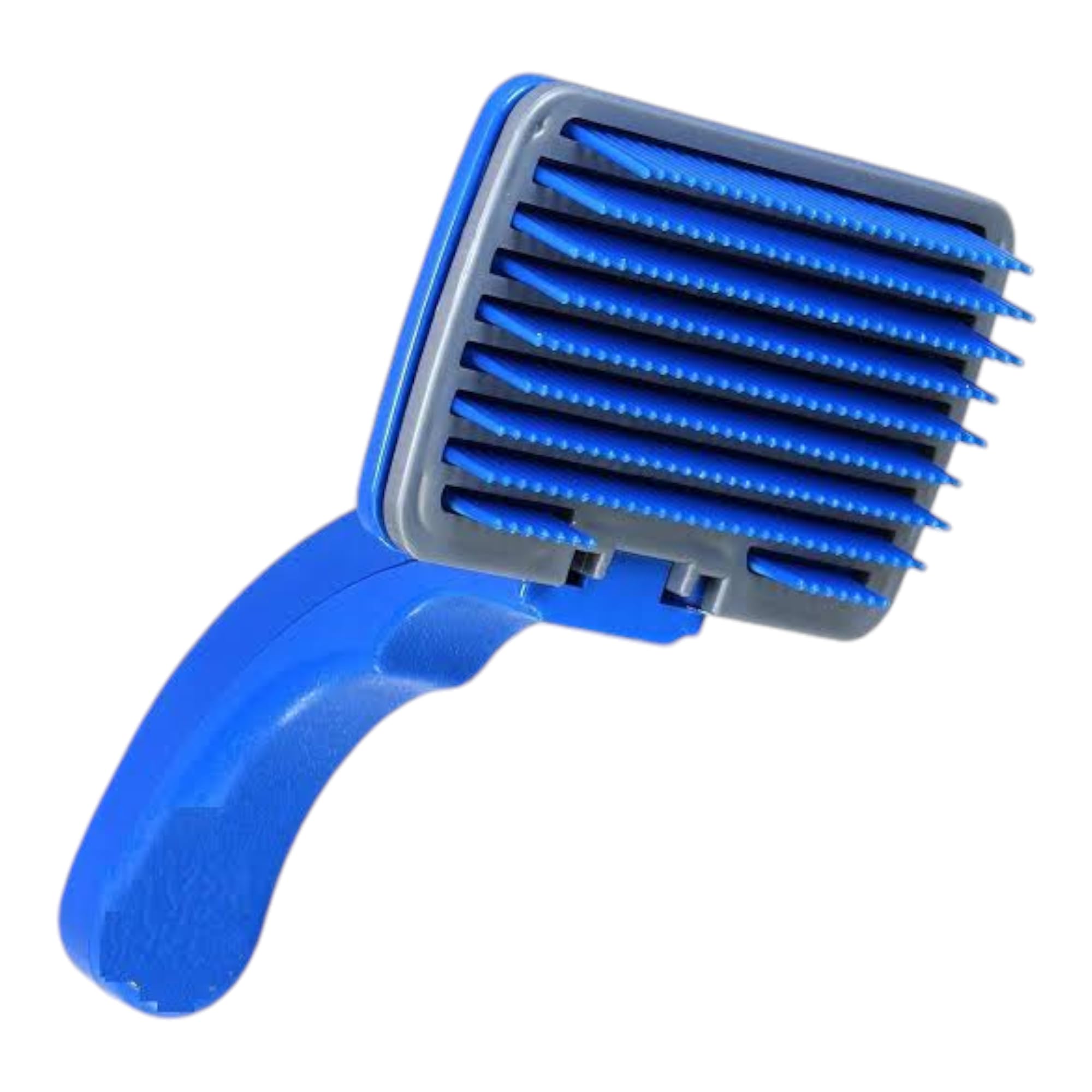 Pet And Vet Pet Grooming Slicker  (Blue Slicker) (Large Size) | Dogs, Cats, Rabbit & Goat | Long & Short Hair | Shedding Massag
