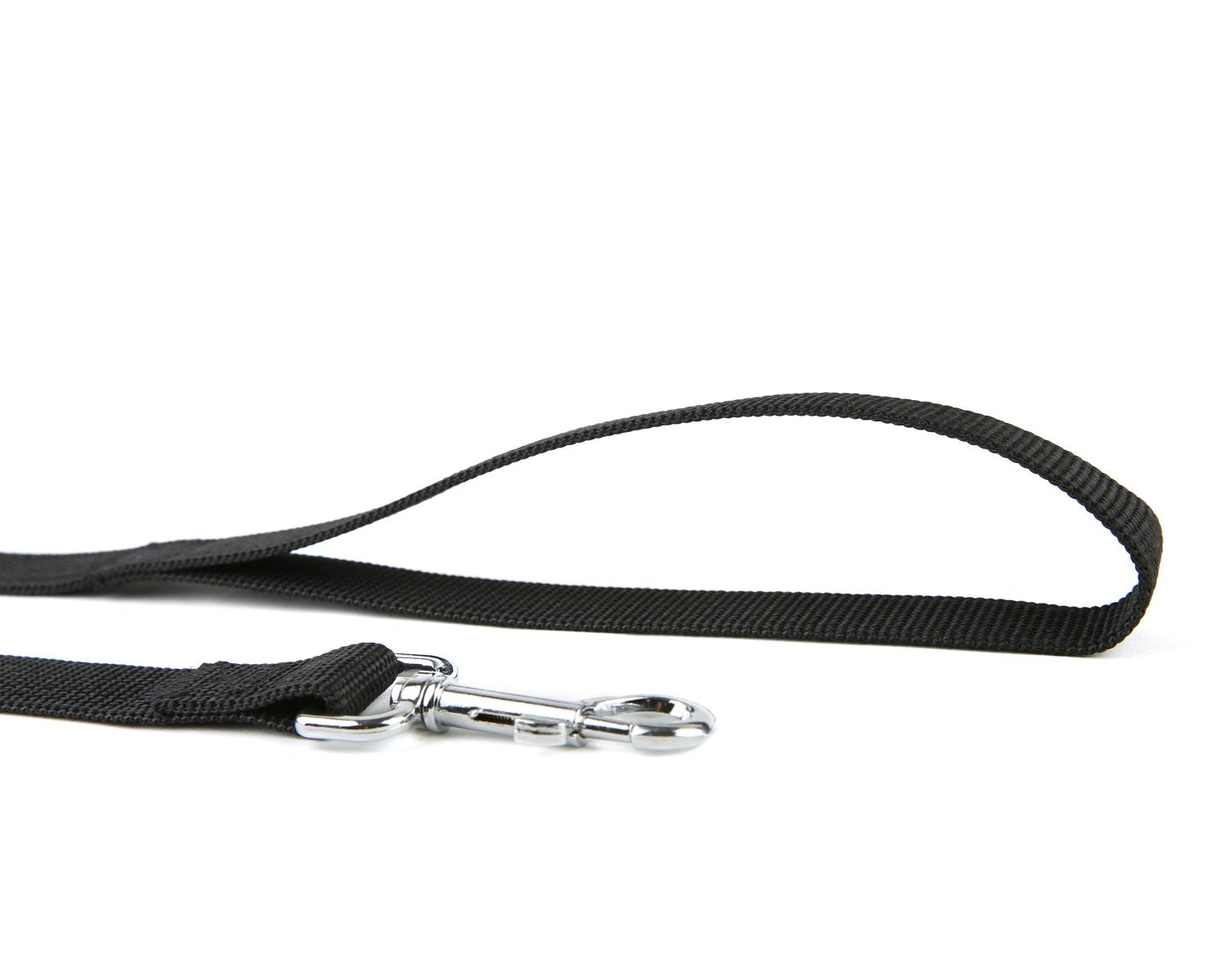 Strong Durable Nylon Dog Training Leash, Traction Rope, 4Ft /5 Foot /6 Feet Long, 5/8 Inch 3/4 Inch 1 Inch Wide, For Small And Medium Dogs (1'' X 8 Ft, Black)