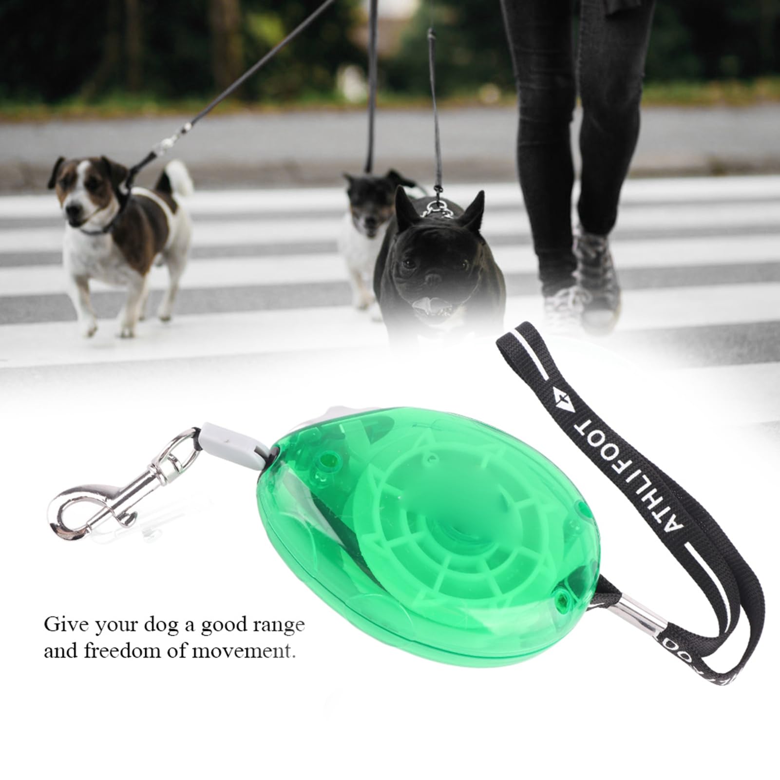 Retractable Dog Leash - Small & Medium Dog Collar - Automatic - Green