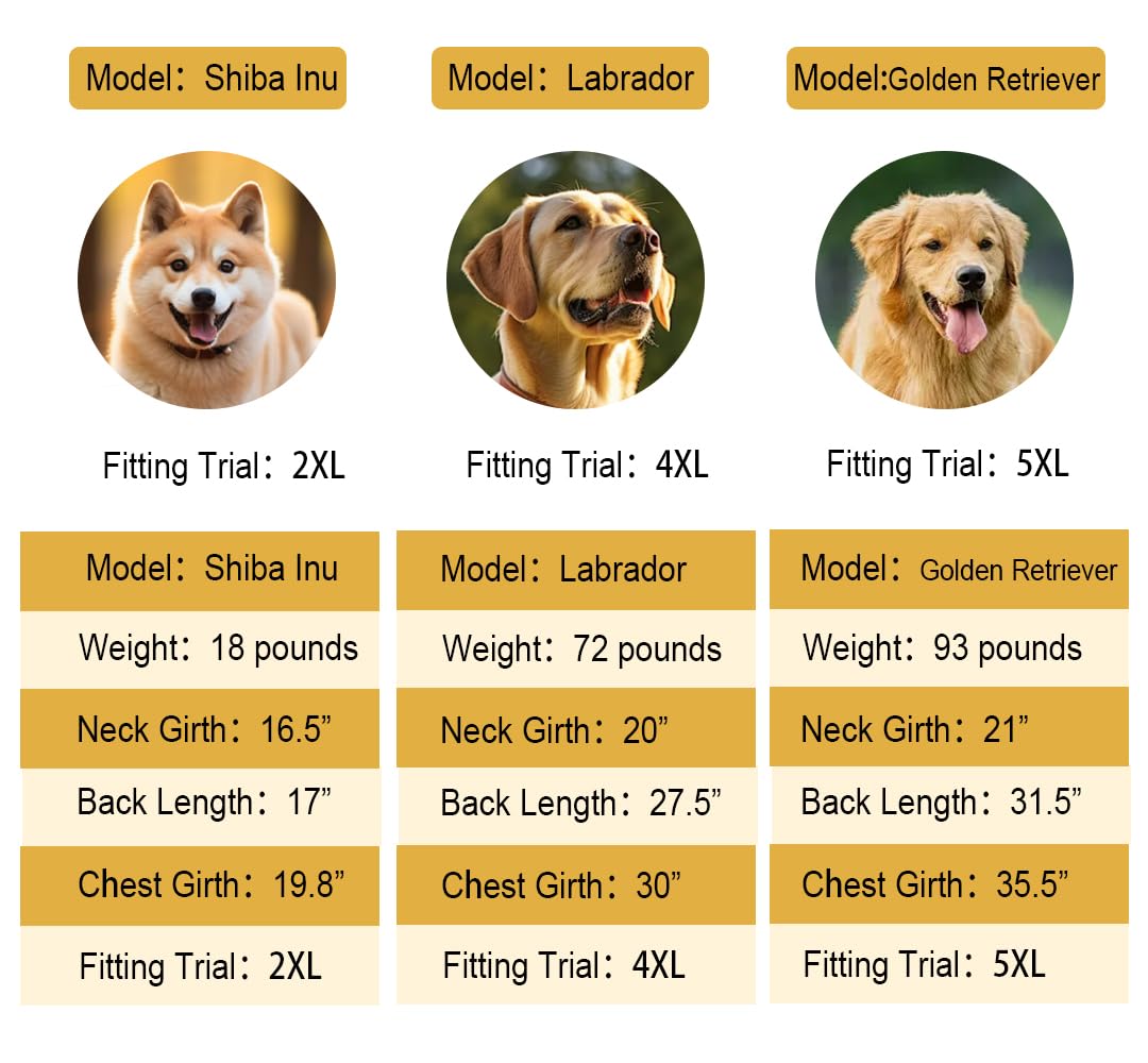 Koogal Dog Jumpsuit, Extra Large Stretch, 6Xl, Yellow-Green Bar, For Medium-Sized, Adult Dogs, Surgical Recovery Dog Clothing, P