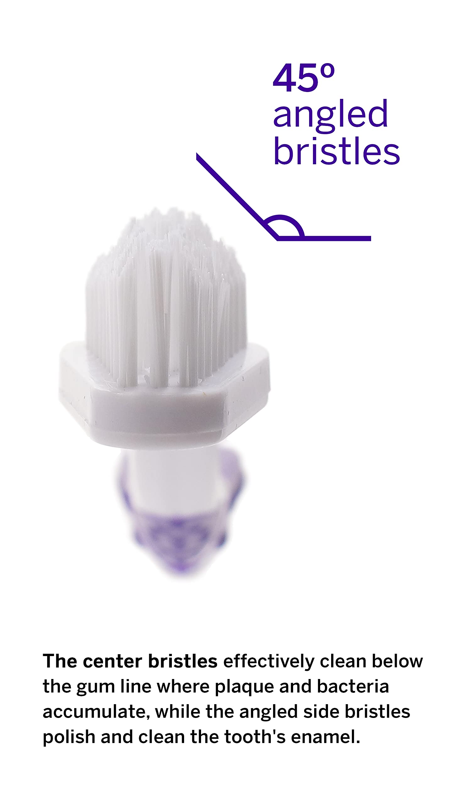 petsmile Professional Pet Toothbrush - Patented 45 Cat & Dog Toothbrush for Small & Large Animals - Pet Accessories for Dental C