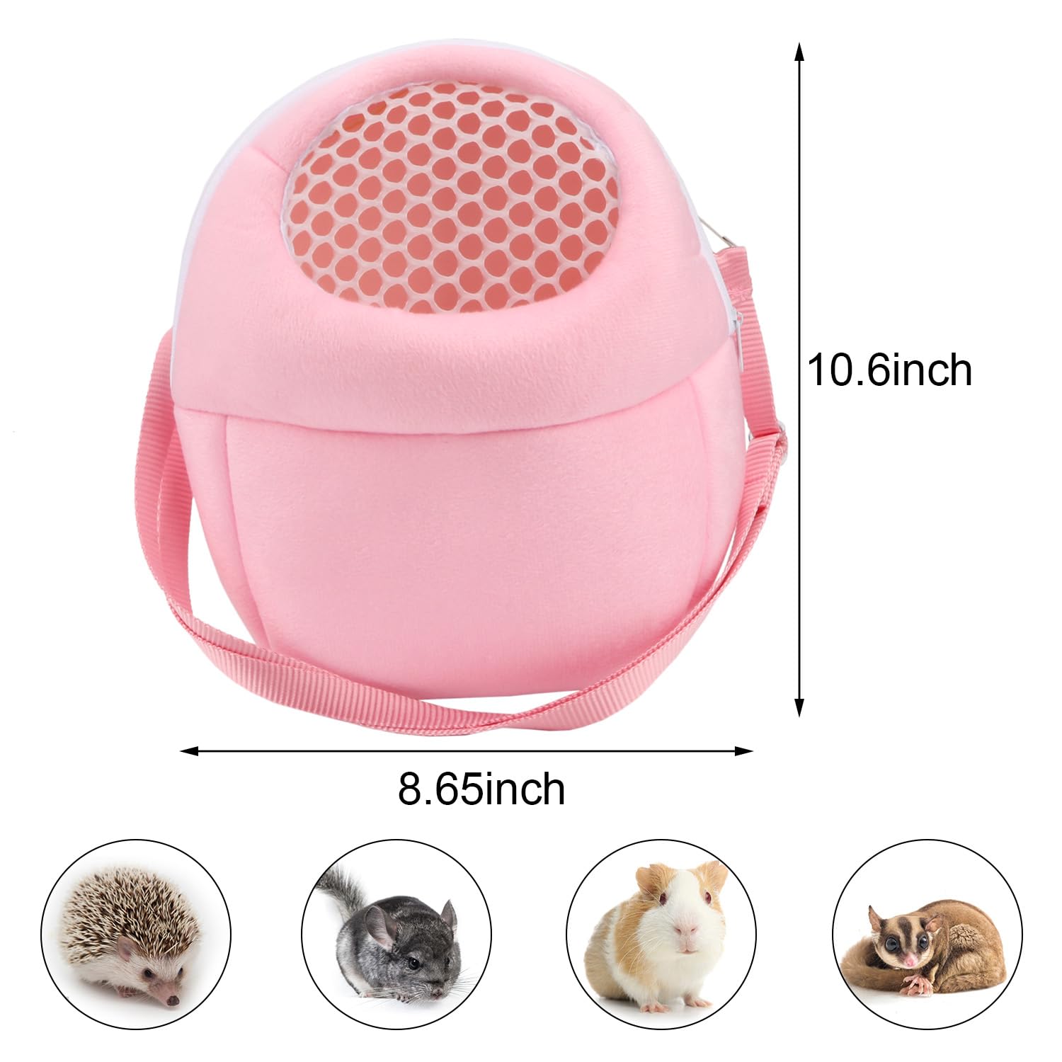 Hypeety Pet Carrier Bag Pet Sling Carrier Backpack Portable Travel Backpack Breathable Outgoing Bag bonding Pouch for Small Pets