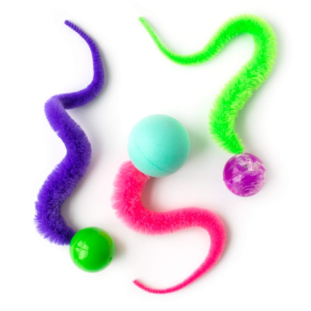 Dezi & Roowiggly Ball Sampler Set Of Three Amazing Cat Toy Balls  Ping Pong And Ball