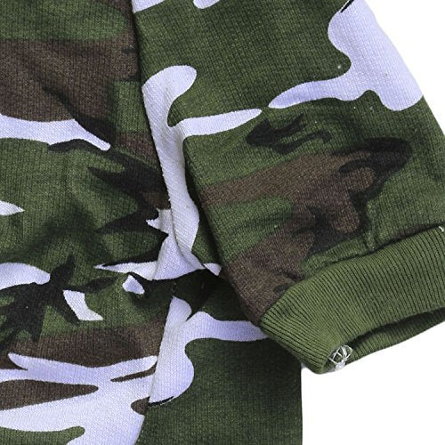 Droolingdog Camo Dog T-Shirt - Green Small To Medium Dog Outfits; Shirt For Boys