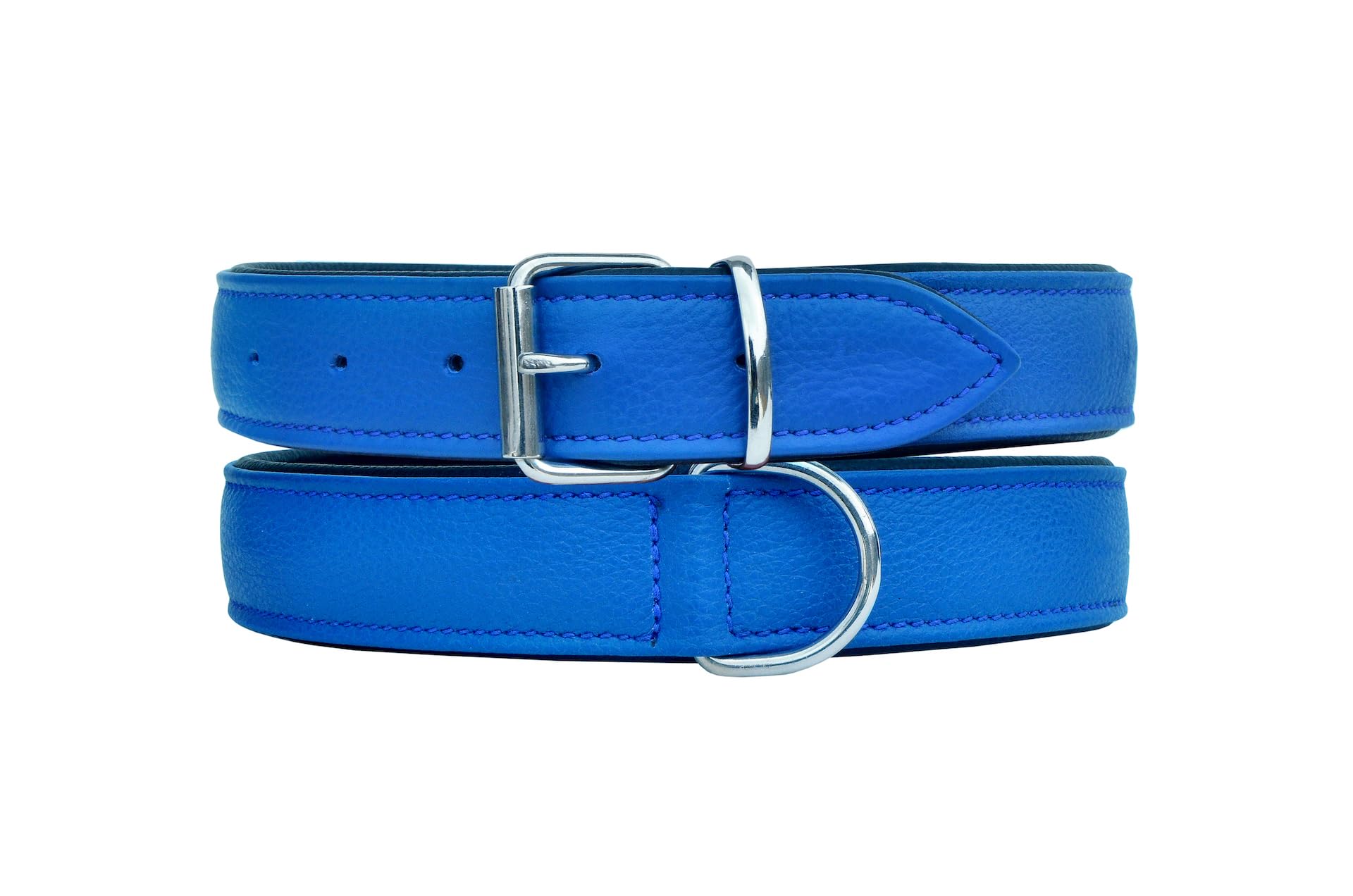 Leather Dog Collar Padded For Comfort For Puppies And Big Dogs 10Ab305-L