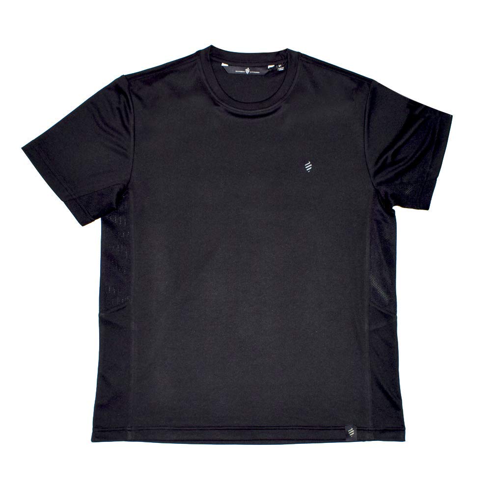 Barber Strong The Barber Tech Tee, Mens Black, Hair Repellent, Ultra Lightweight T-Shirt with Breathable Vented Side Panels, Mo