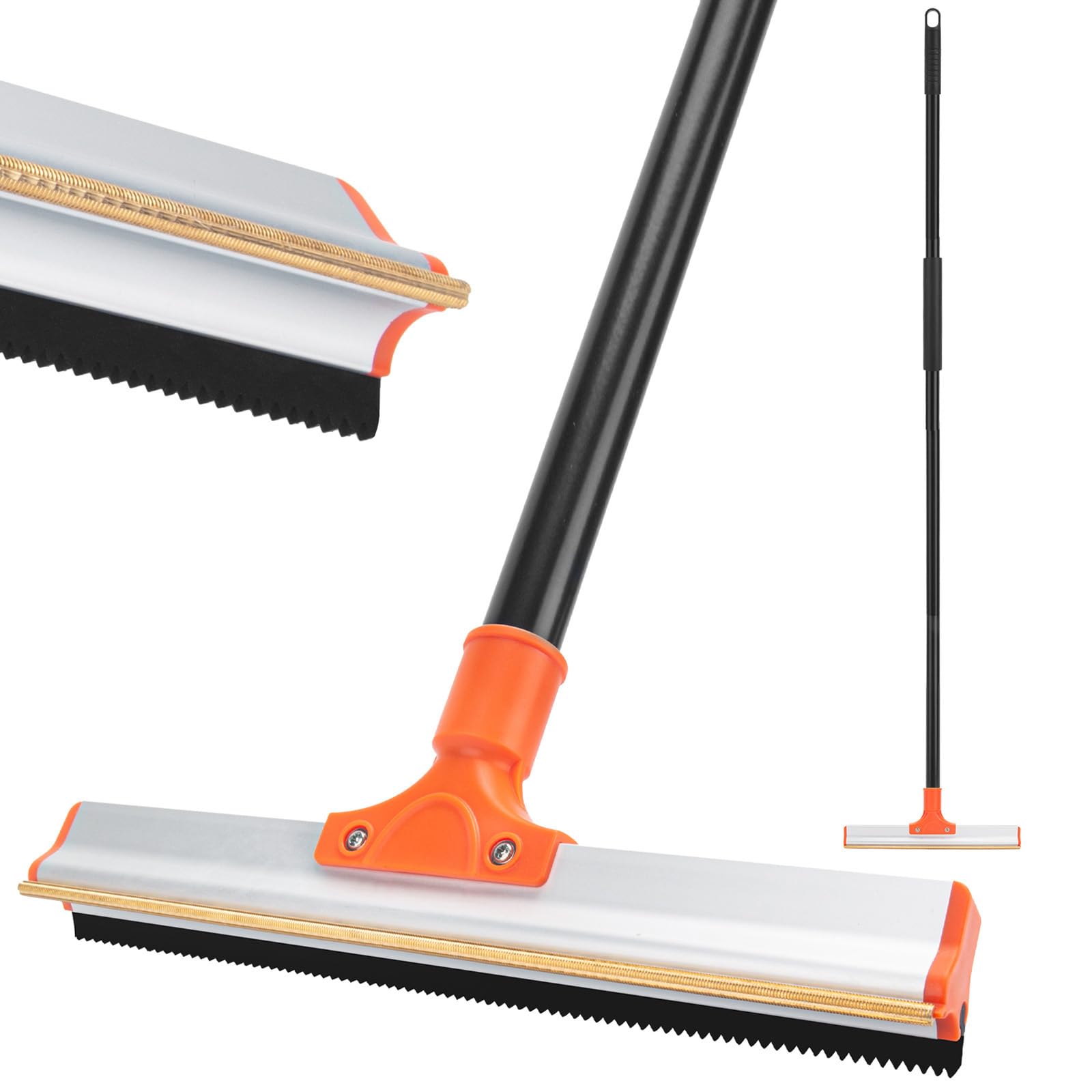 Carpet Rake For Pet Hair Removal, 57' Long Handle Dog And Cat Hair Remover Tool To Fluff Rug, Stair Carpets And Couch Cleaning 