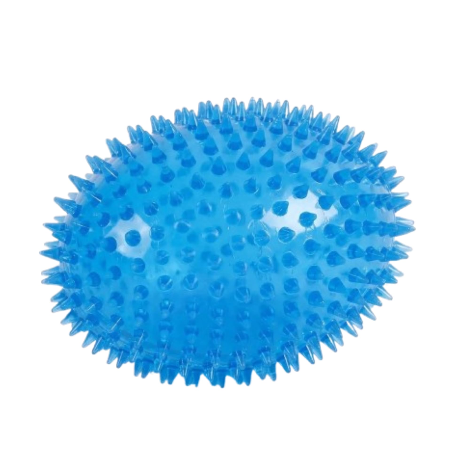 Kittupet Large Squeaky Rugby Dog Chew Ball Toy | Durable Natural Rubber Spike Rugby For Puppies & Small To Medium Dogs | Interac