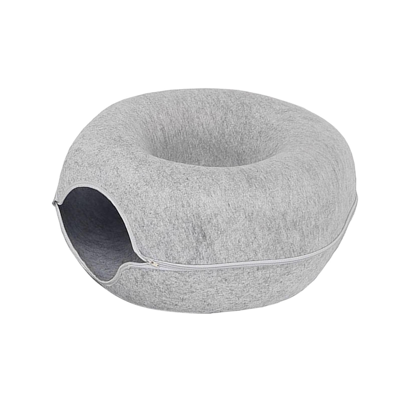 Enakshi Cat Tunnel Bed Comfortable Kitten Hideout Pet Supplies Running Toys Cave Deep Gray 50Cm|Pet Supplies | Cat Supplies | Be