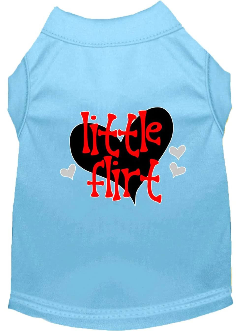 Pet Dog & Cat Shirt Screen Printed, "Little Flirt" Light Pink 3XL (25-35 lbs.)