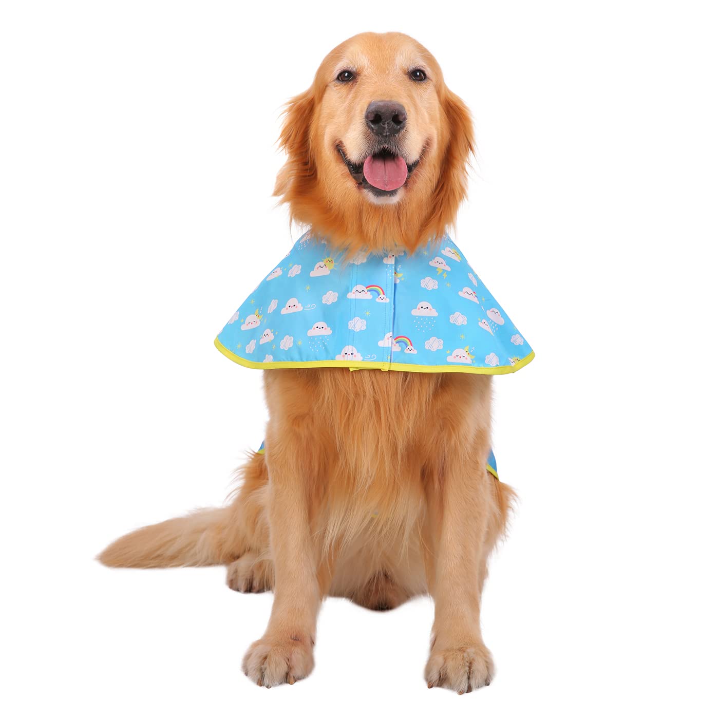 Hde Dog Raincoat Hooded Slicker Poncho For Small To X-Large Dogs And Puppies Cartoon Storm - L