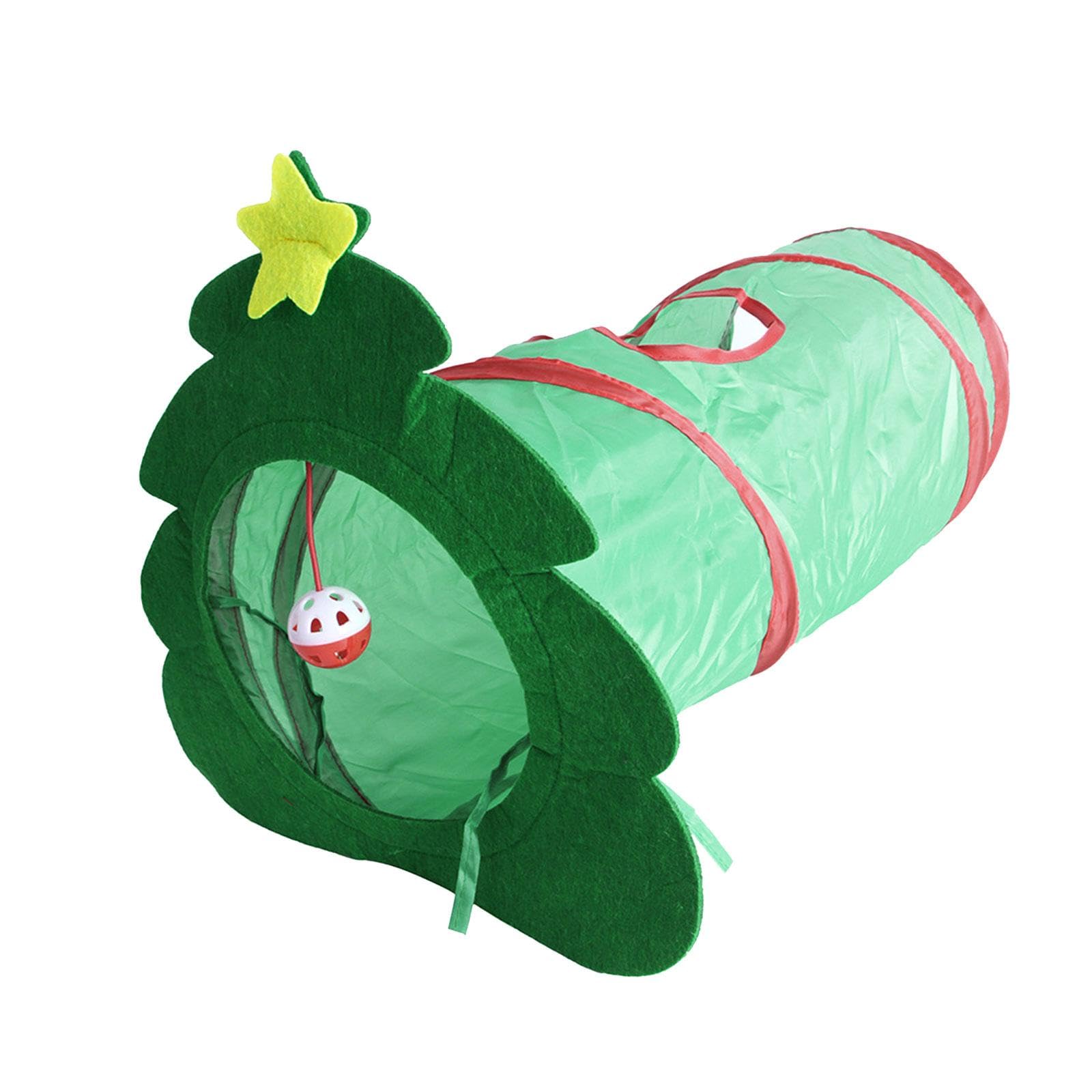 Ujeavette Interactive Cat Toy Foldable Tubes House Cat Tunnel Toy For Indoor Cats Play