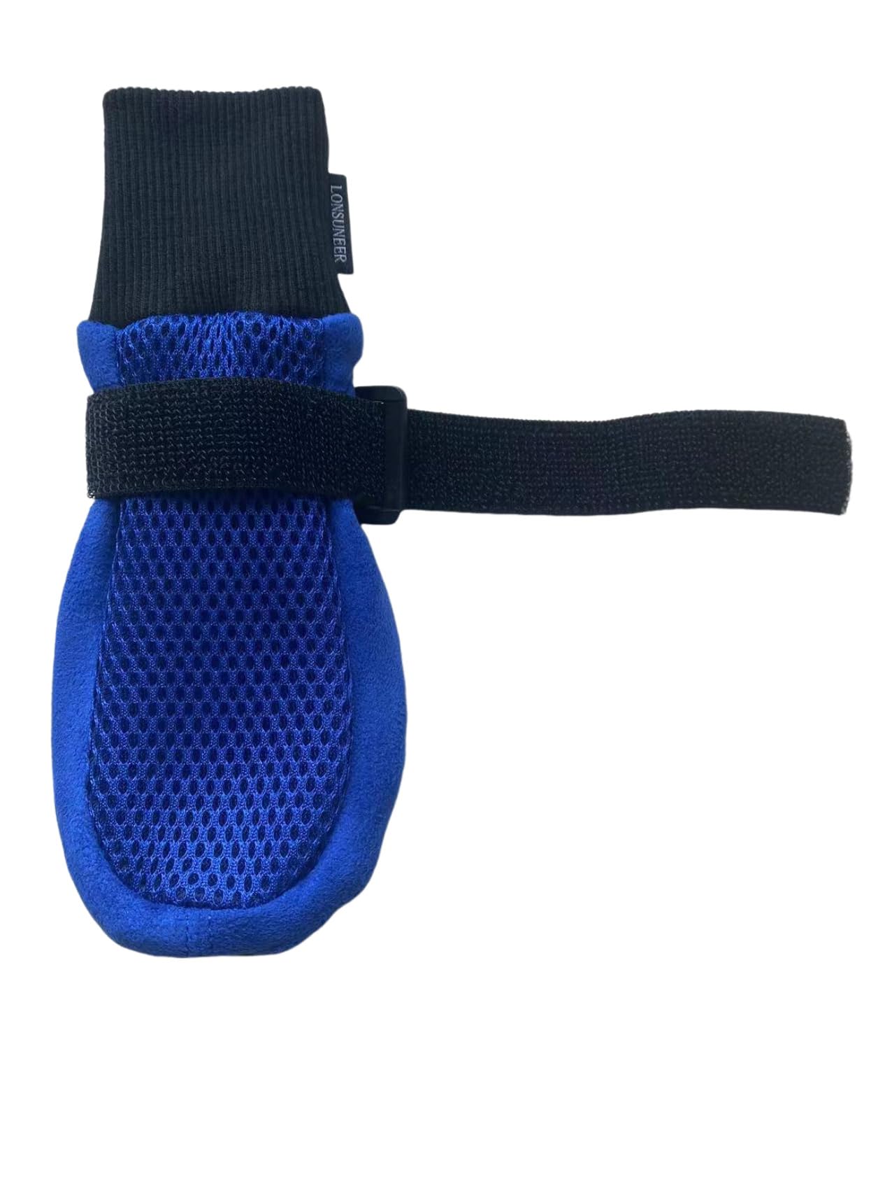 LONSUNEER Dog Boots - Breathable, Nonslip Soles, Size Large, Blue, Model 4334708596