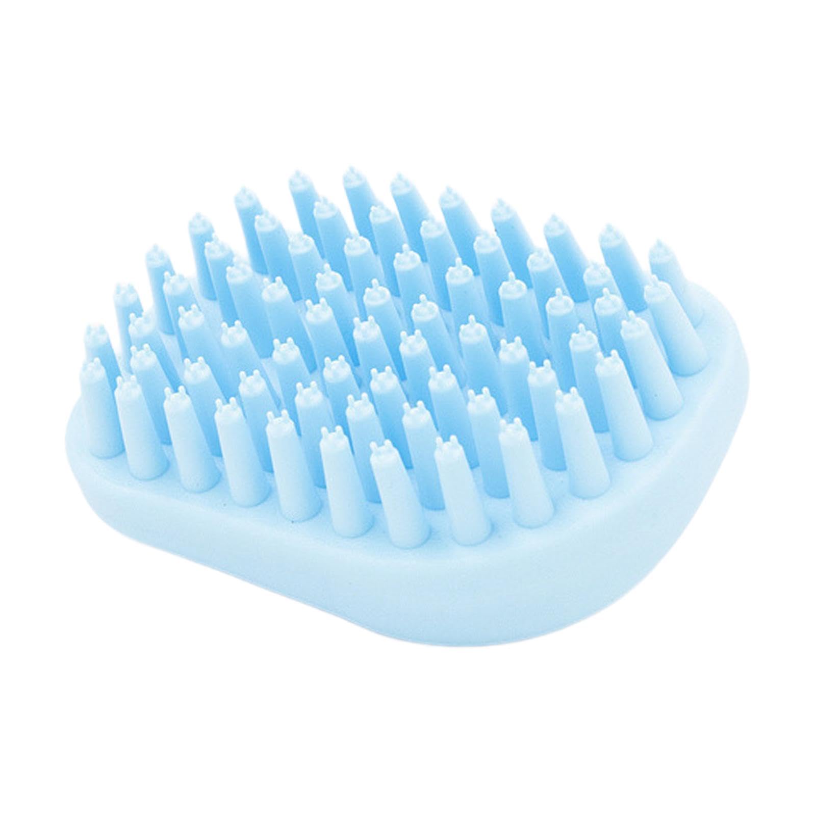 ECOMISTIQ Pet Massage Brush Dog Bath for Washing Removes Loose Shed Blue| Brushes Combs & Rakes| Grooming | Supplies |Pet