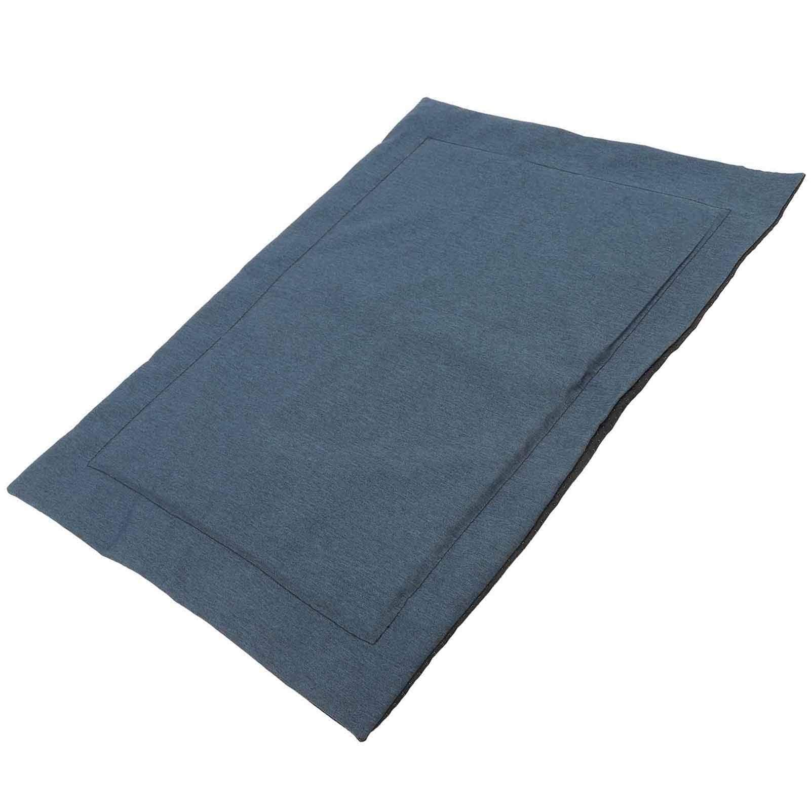 Sleeping Mat for Dogs, Dog Crate Mat Sleeping Mat Dog Bed Washable for Home Pet Shop(Navy Blue, M)