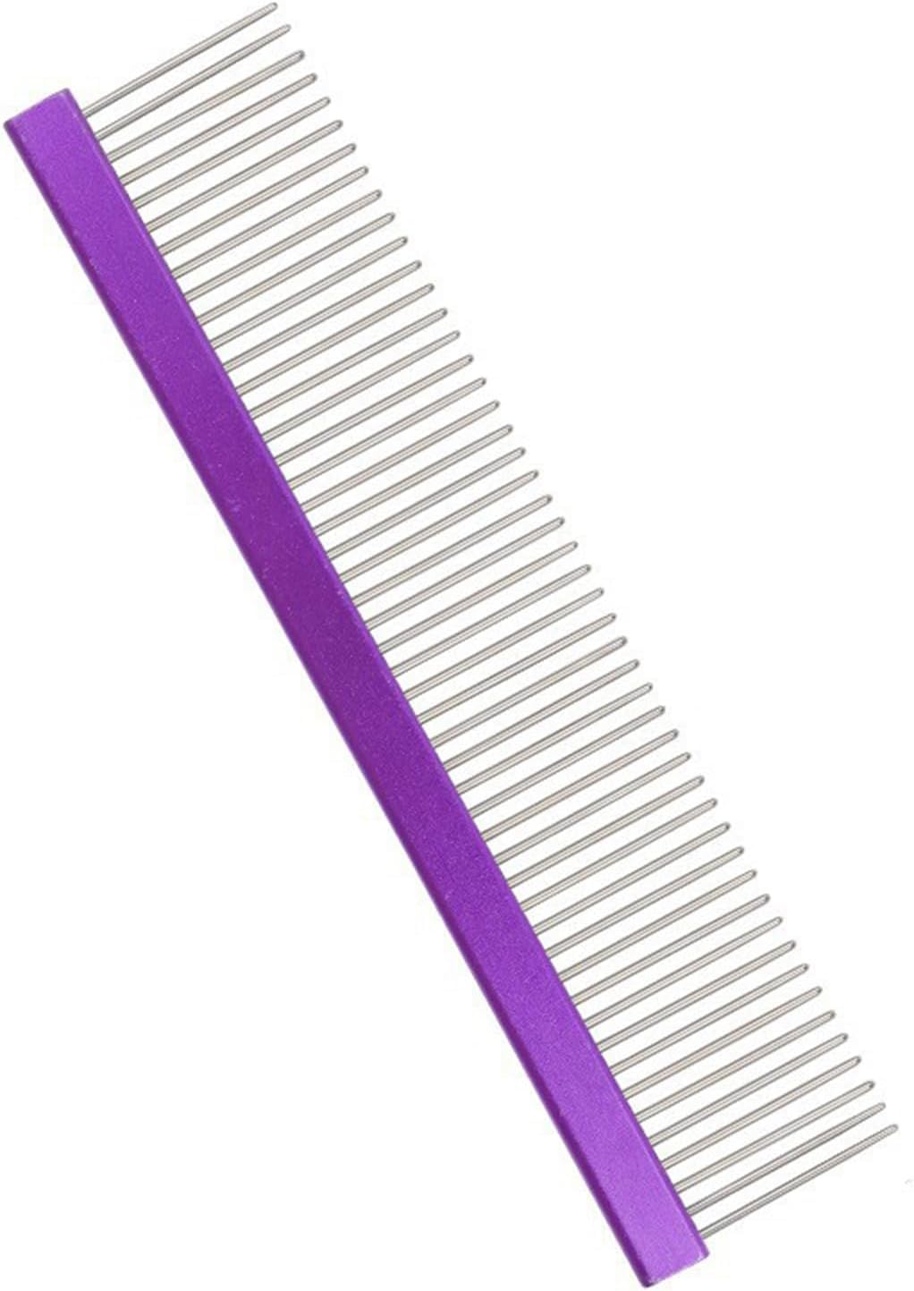 Emily Pets Cats Hair Comb Dog Grooming Comb Hair Remover Deshedding Comb For Dog Pet Skin Massage Brushes Hair Removal Tool (Pur