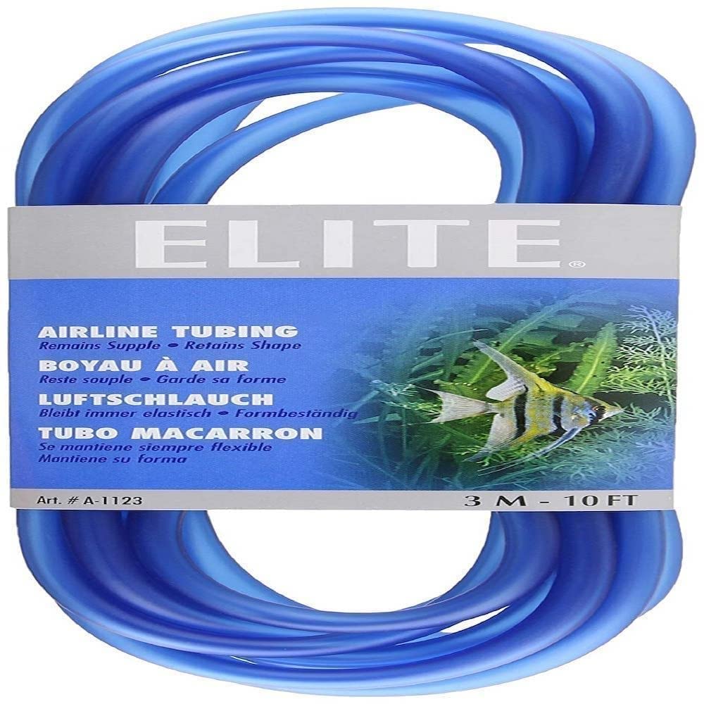 Elite Silicone Airline Tubing For Aquarium, 10-Feet, Blue