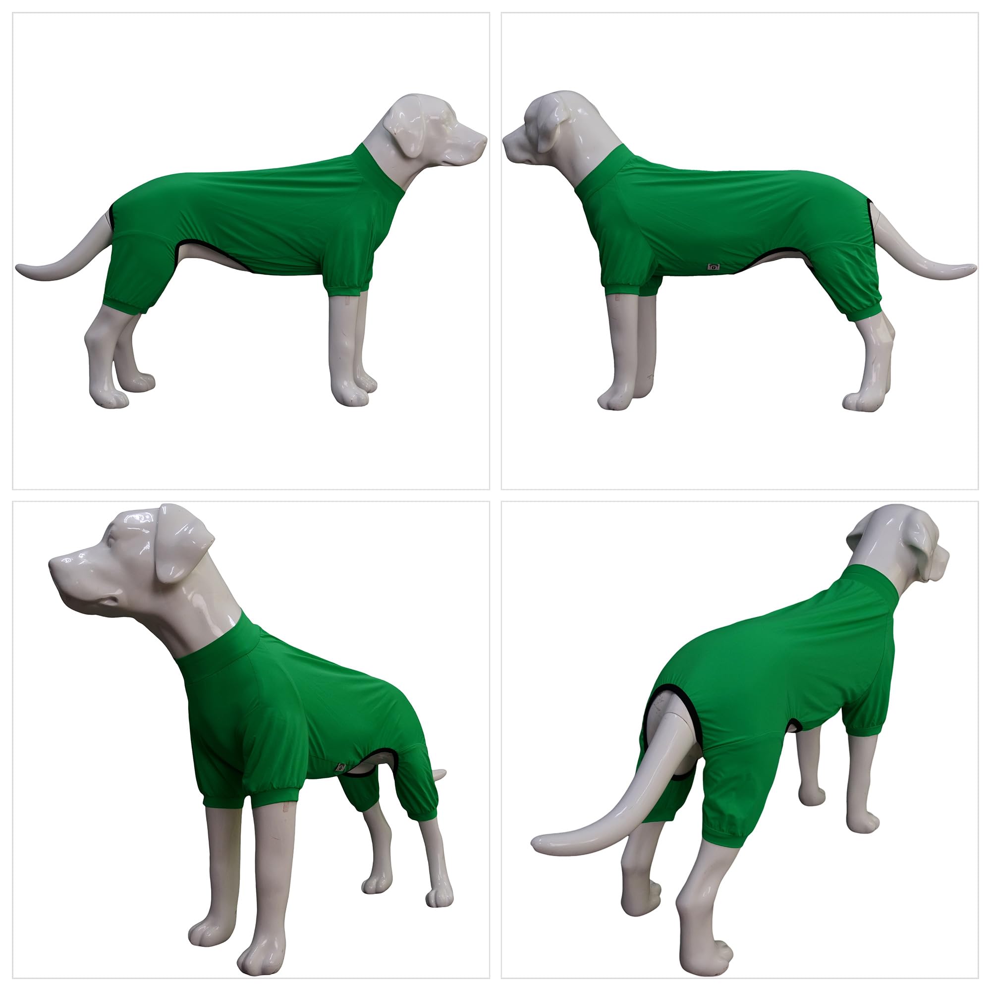 Lovelonglong Dog Jumpsuit With Uv Protection And Quick-Dry Fabric For Spring Summer Pet Pajamas Leaf Green Xl