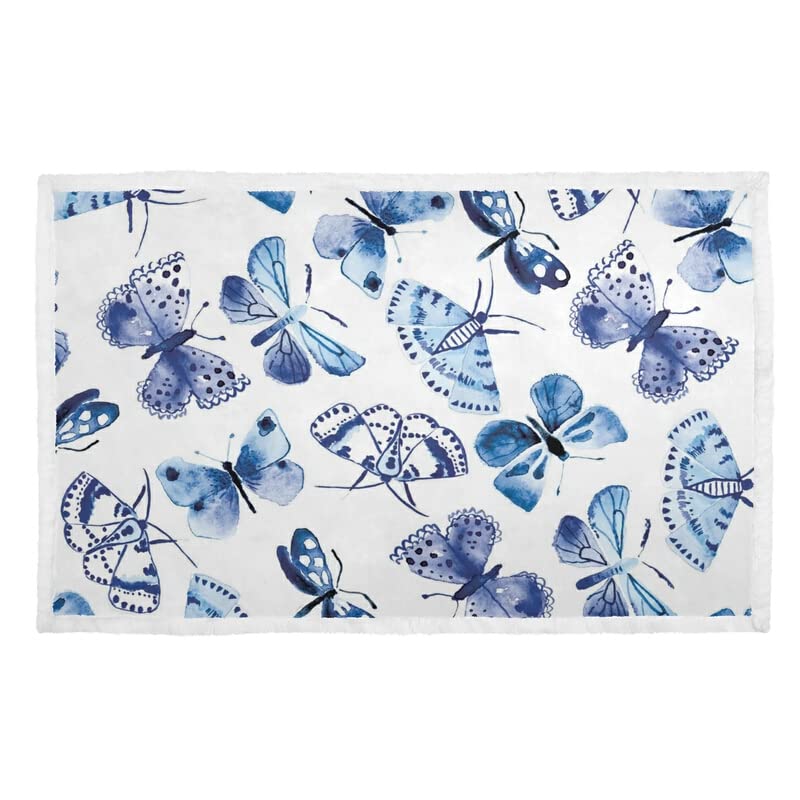 Butterflies Dogs Blankets Warm Pet Bed Cover