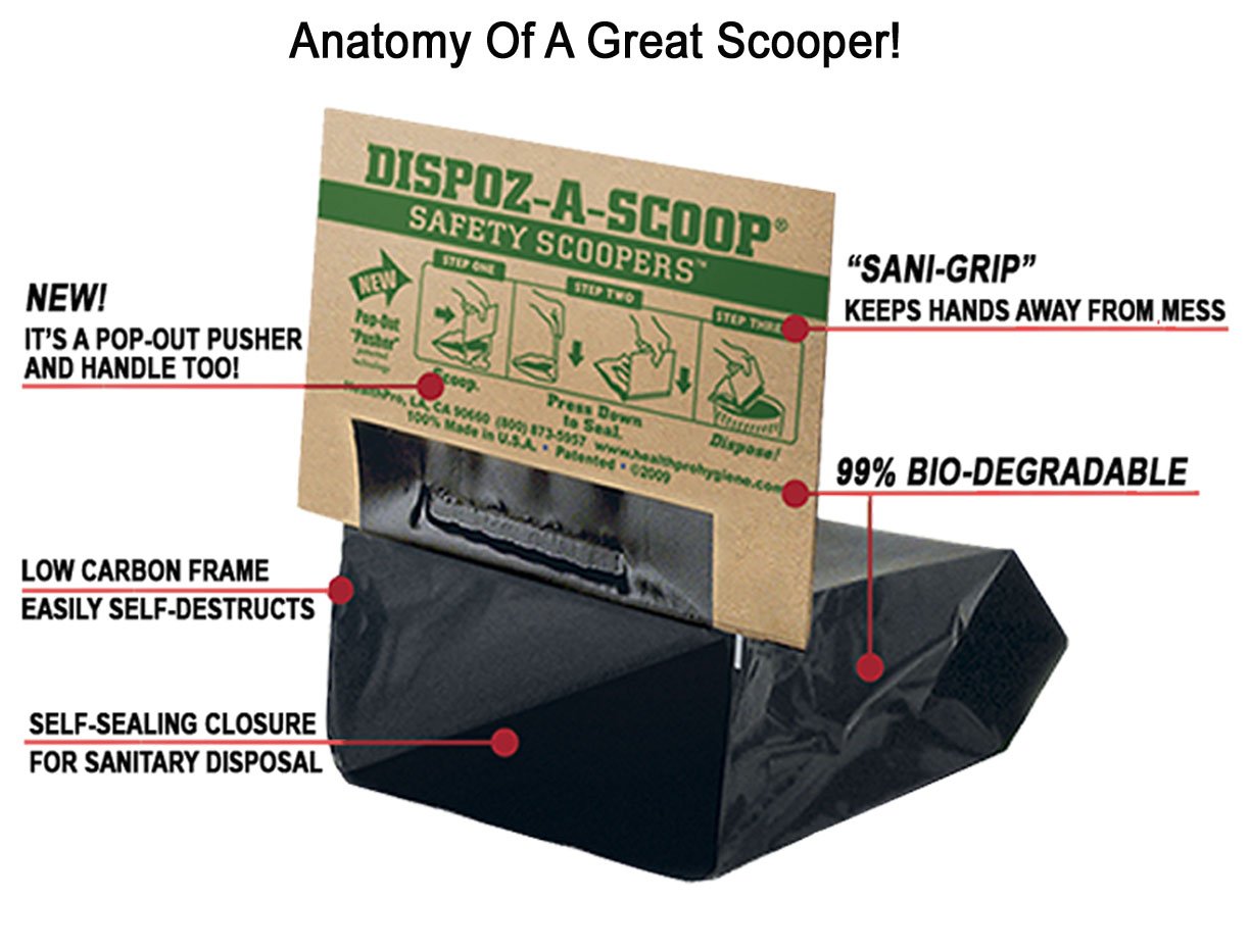 HealthPro Dispoz-A-Scoops for Dogs - 96 pack