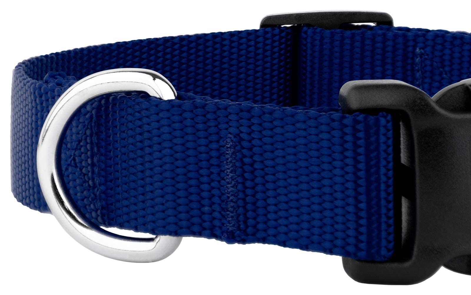 Country Brook Petz - 30+ Vibrant Colors - American Made Deluxe Nylon Dog Collar With Buckle (Mini, 3/8 Inch Wide, Royal Blue)